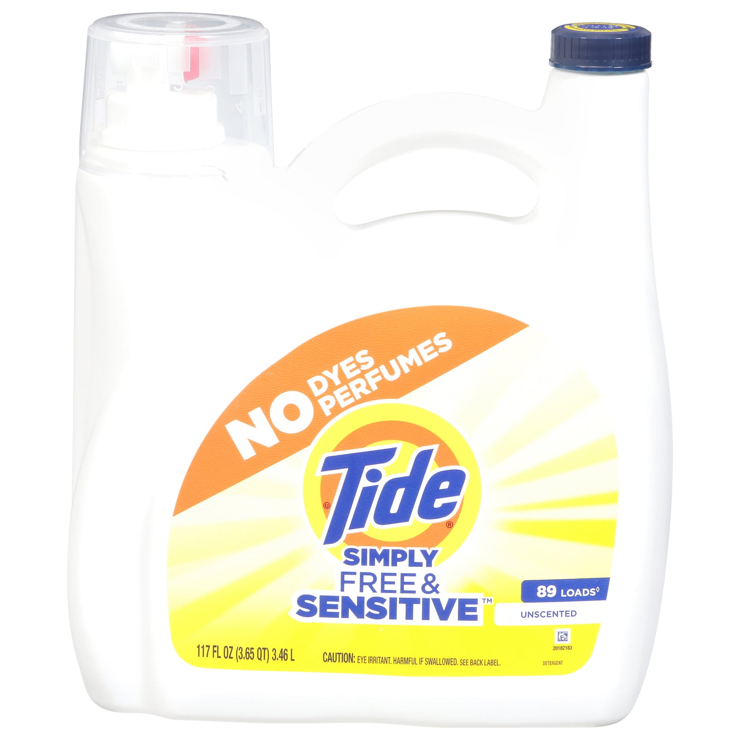 Tide Simply Free & Sensitive Unscented Detergent 117 fl oz