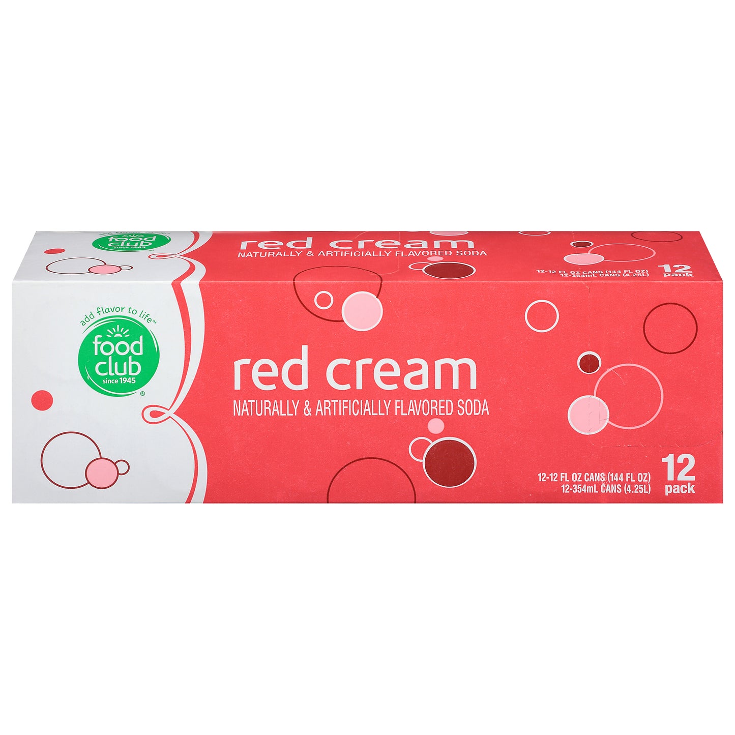 Food Club 12 Pack Red Cream Soda 12 ea
