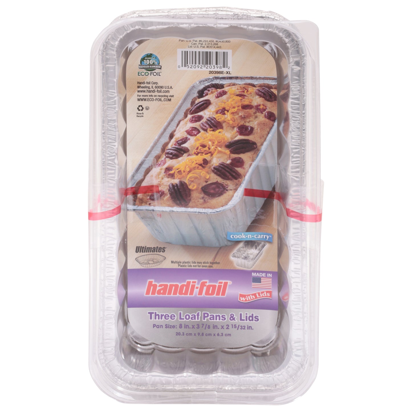 Handi-Foil Loaf Pans & Lids 3 ea