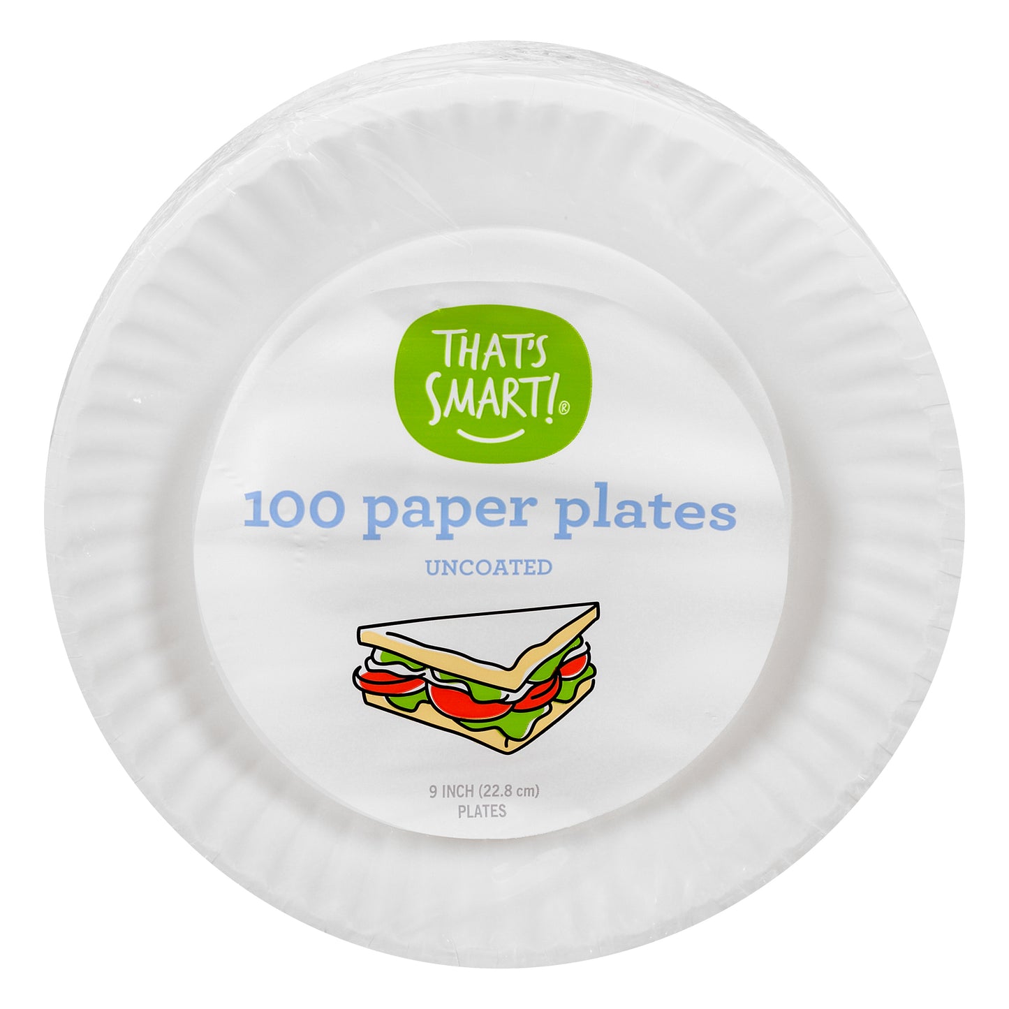 That's Smart! Uncoated Paper Plates 100 ea