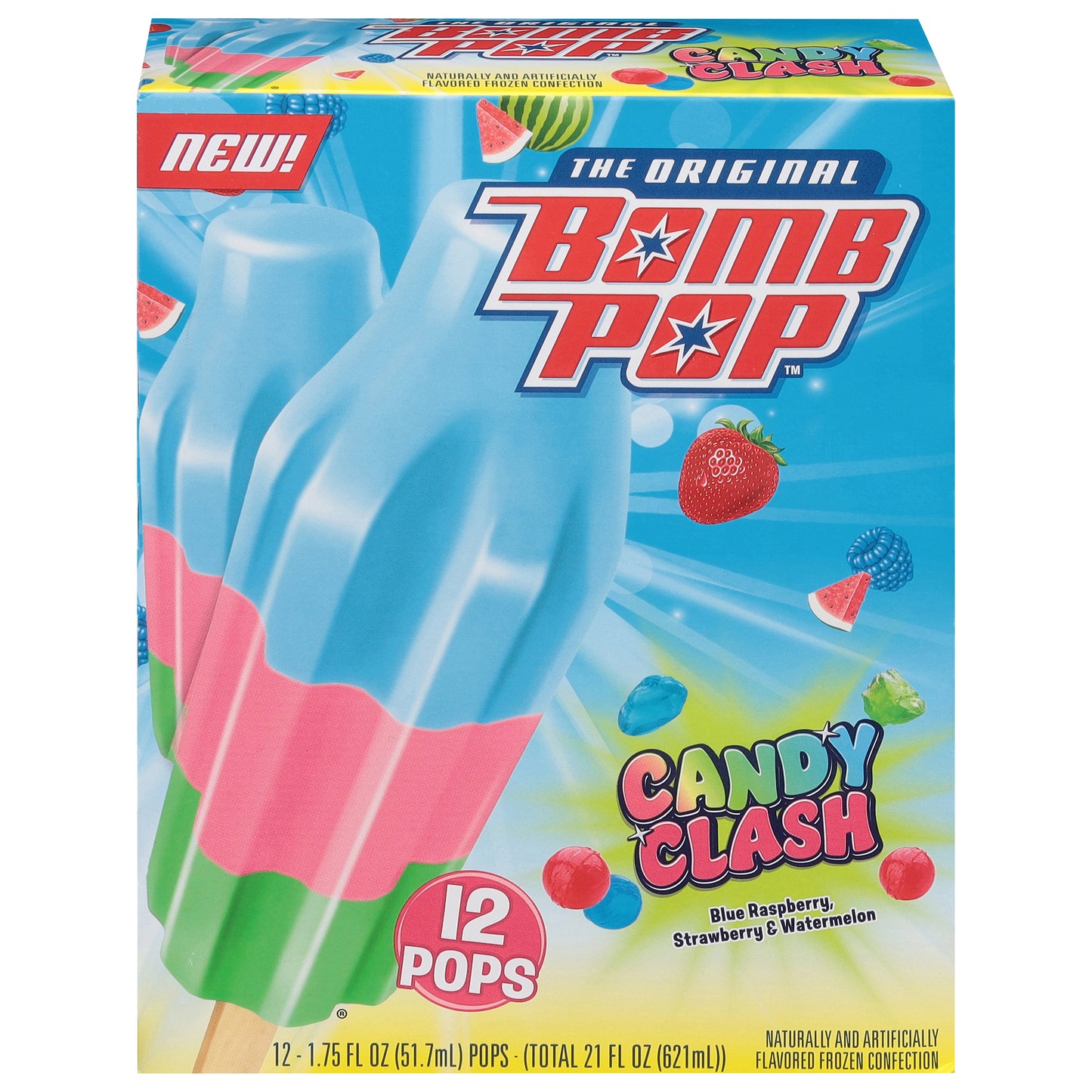 Bomb Pop Candy Clash Ice Pops