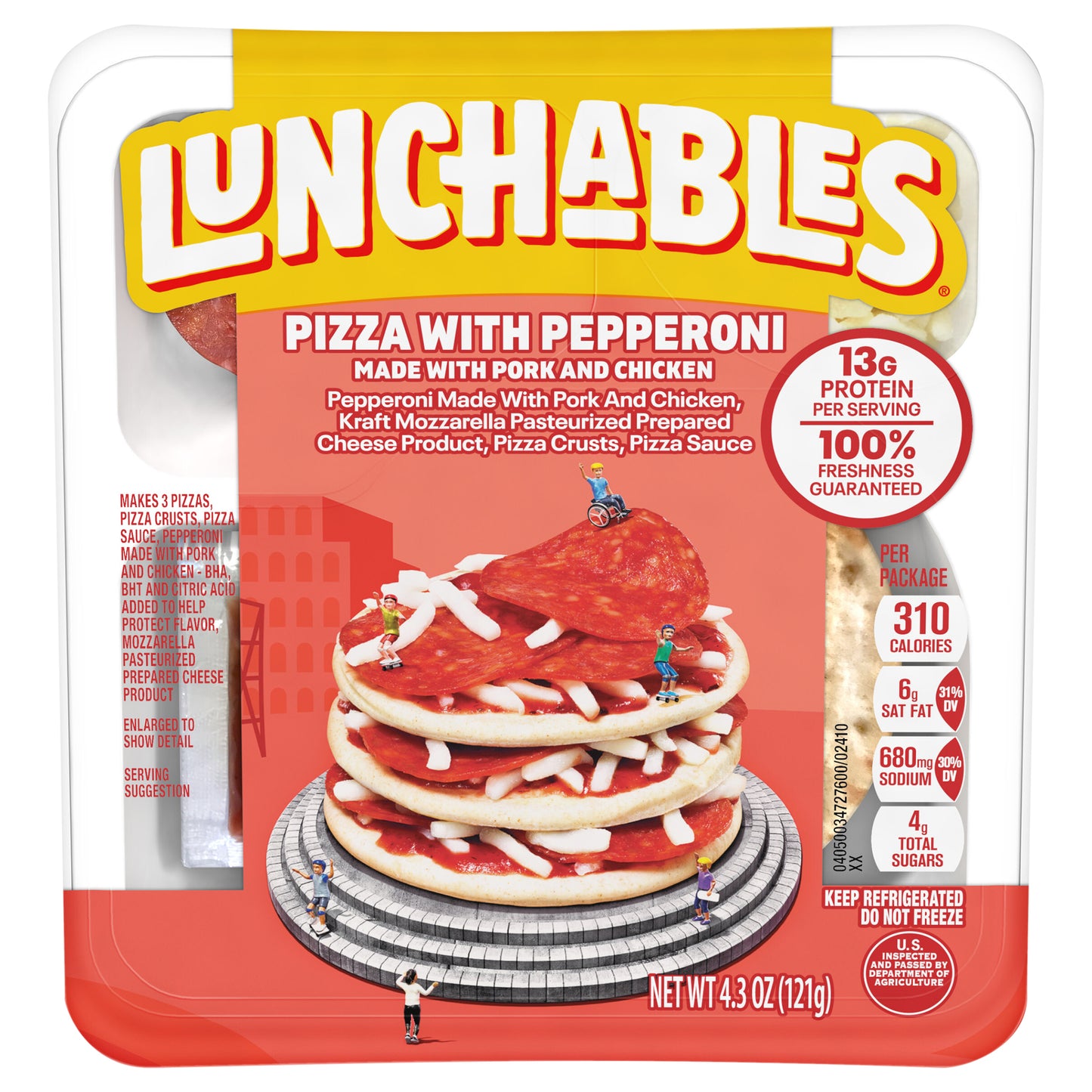 Lunchables Pizza with Pepperoni, 4.3 oz Tray