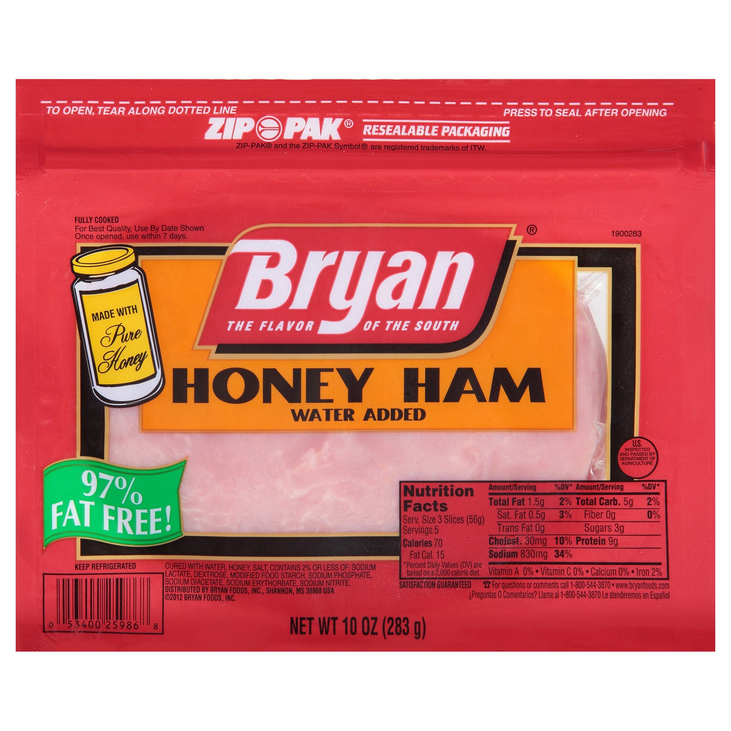 Bryan Honey Ham 10 oz