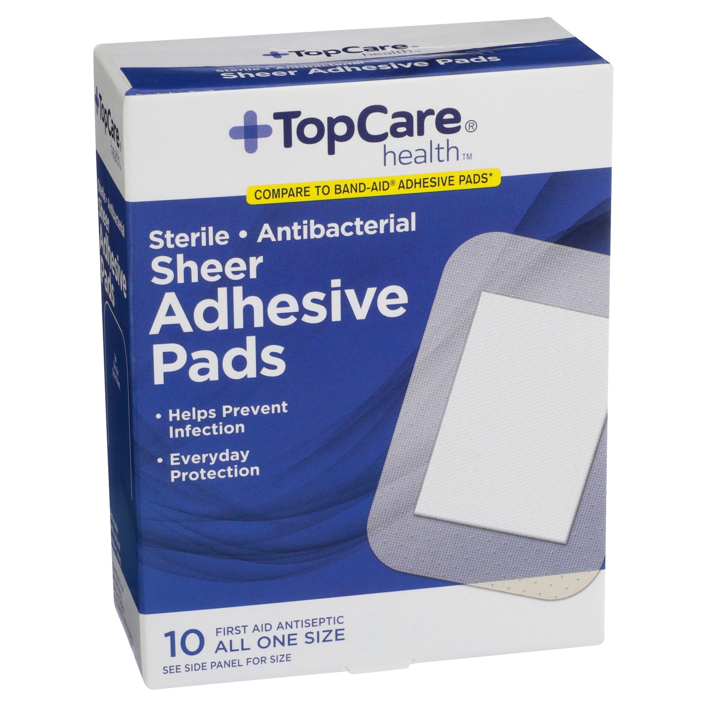 TopCare TOPCARE ADHSV PADS SHEER 10 CT