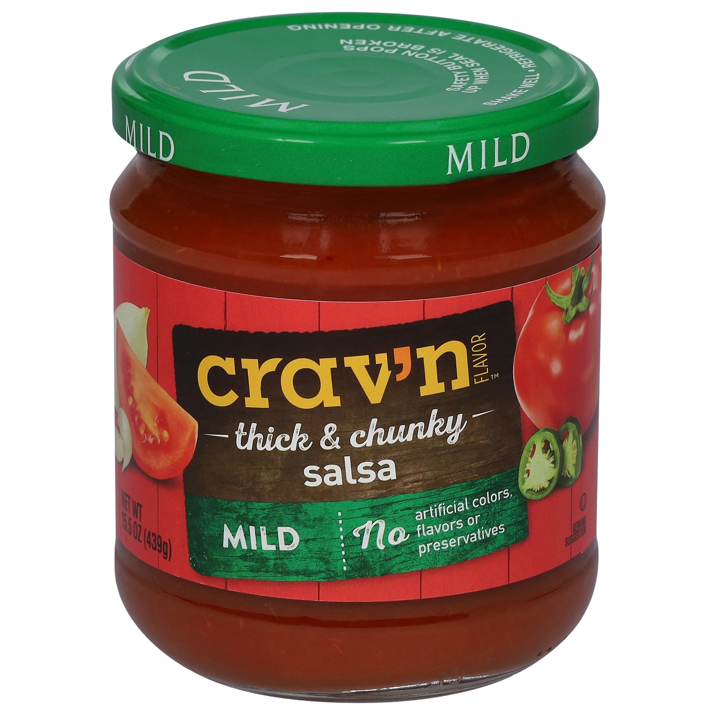 Crav'n Flavor Mild Thick & Chunky Salsa 15.5 oz