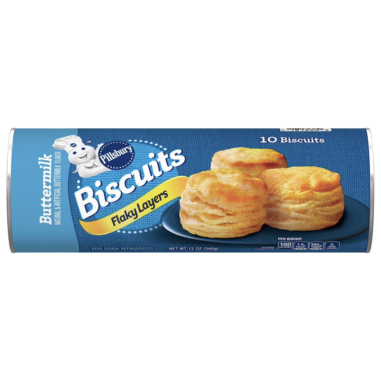 Pillsbury Flaky Layers Biscuits, Buttermilk, 10 ct., 12 oz.