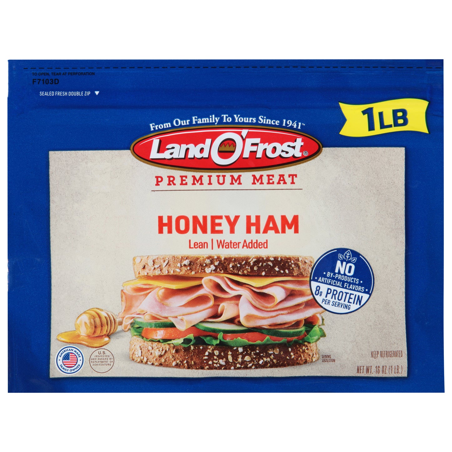 Land O'Frost Premium Meat Honey Ham 16 oz