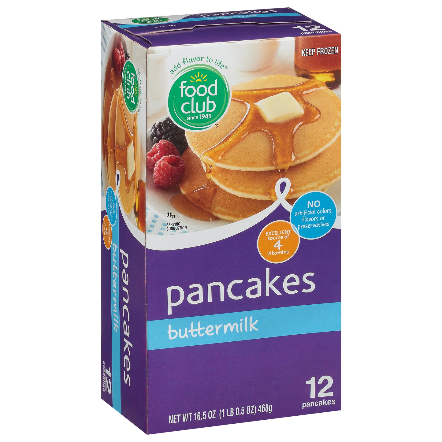Food Club Buttermilk Pancakes 12 ea