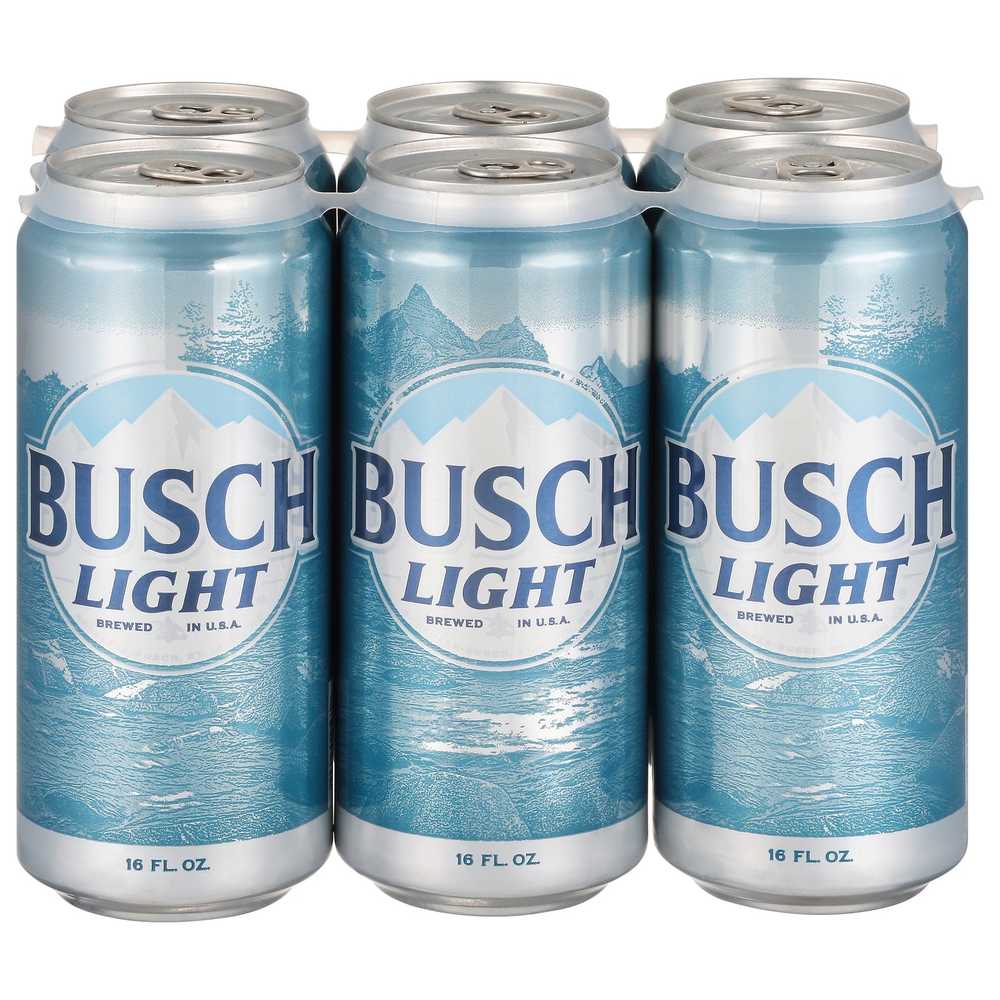 Busch Light Beer 6 -16 fl oz Cans