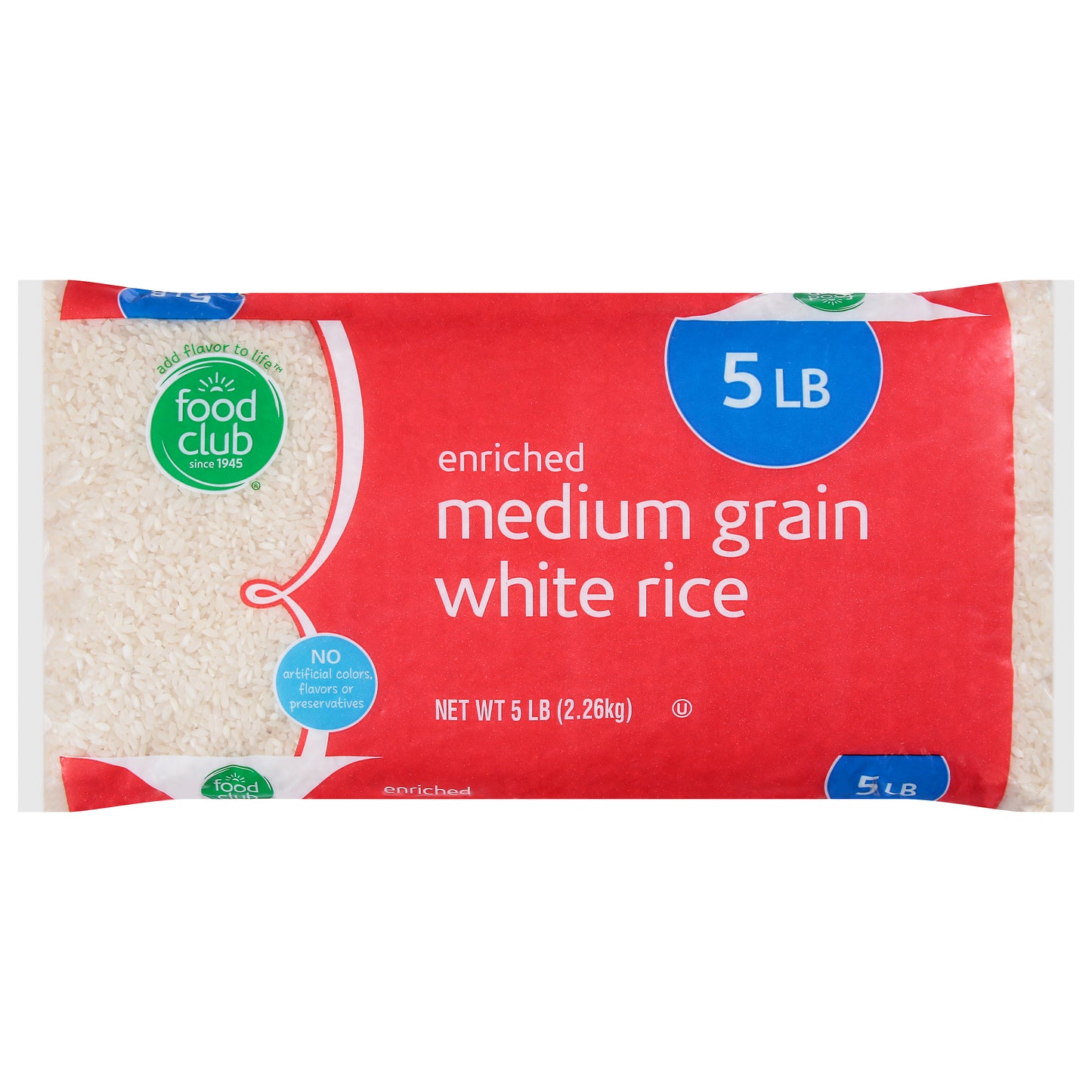 Food Club Enriched Medium Grain White Rice 5 lb