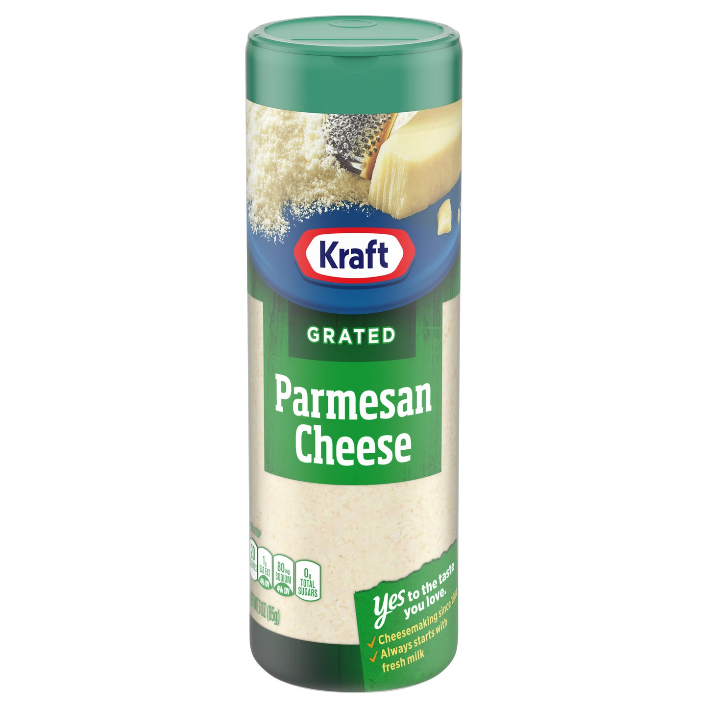 Kraft Parmesan Grated Cheese, 3 oz Shaker
