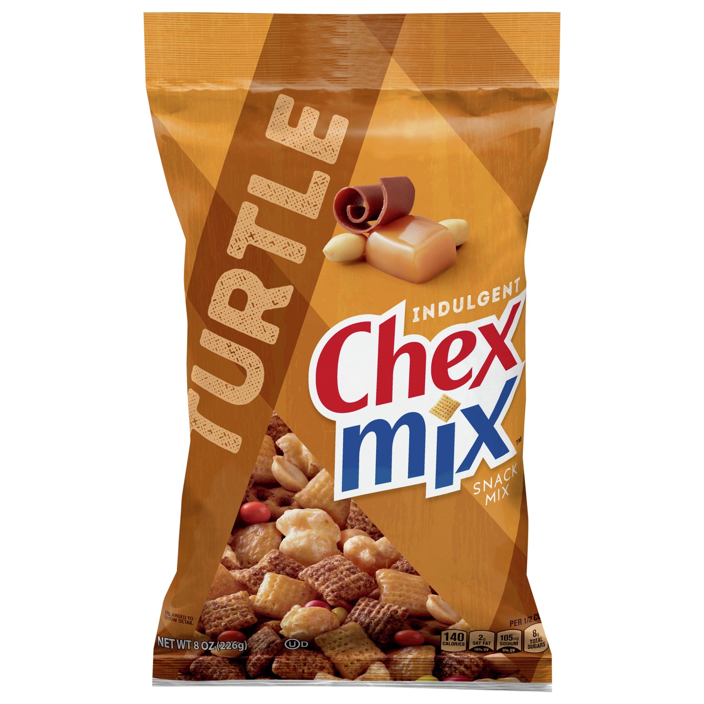 Chex Mix Snack Mix, Turtle, Indulgent Snack Bag, 8 oz