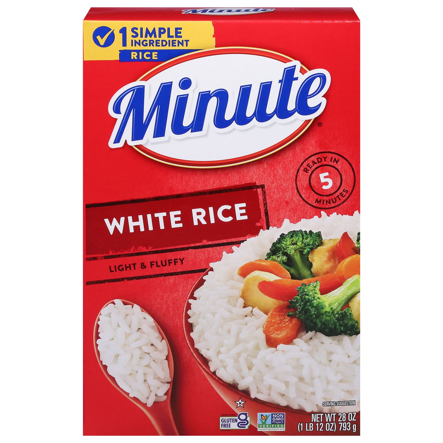 Minute Light & Fluffy White Rice 28 oz