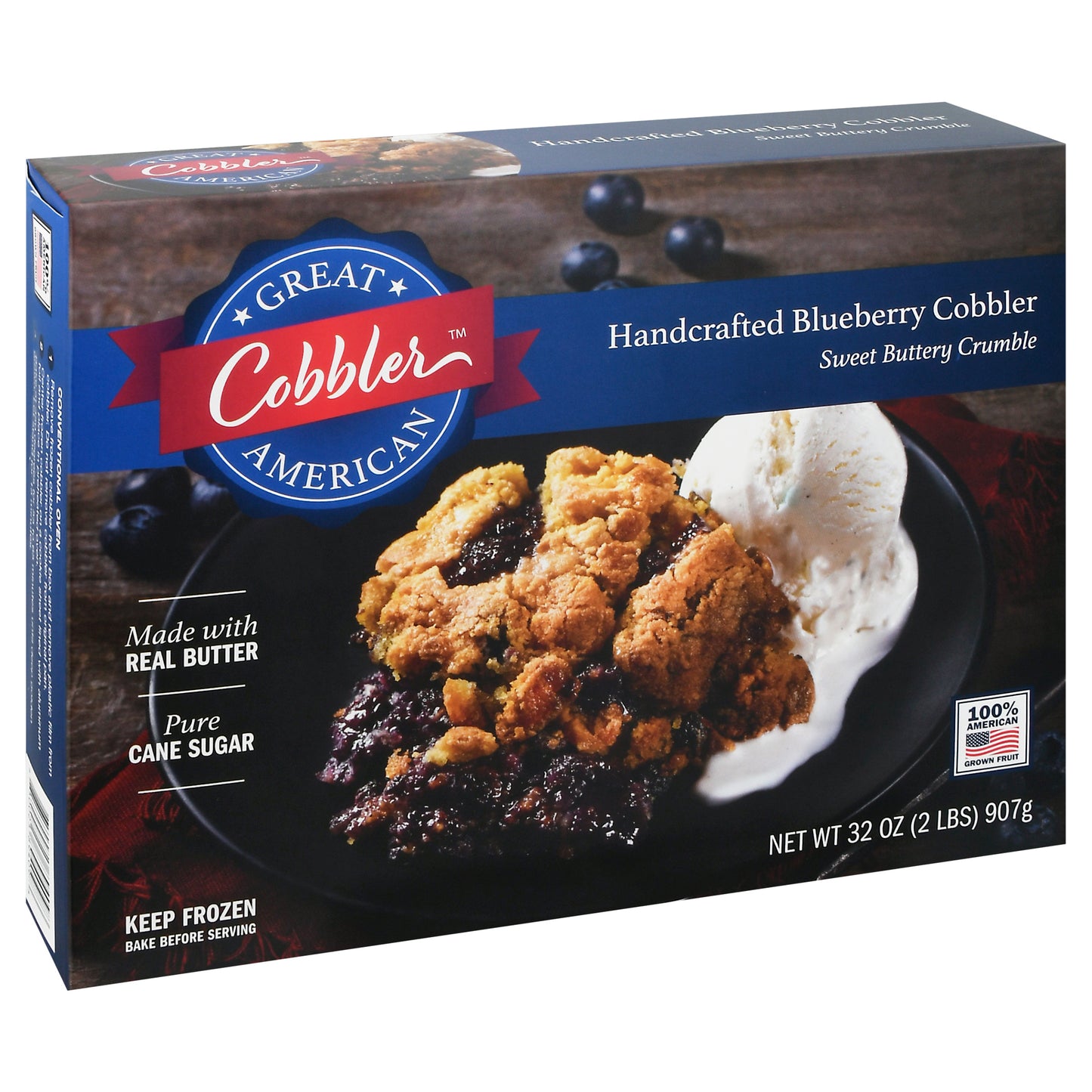 Great American Cobbler Handcrafted Blueberry Cobbler 32 oz