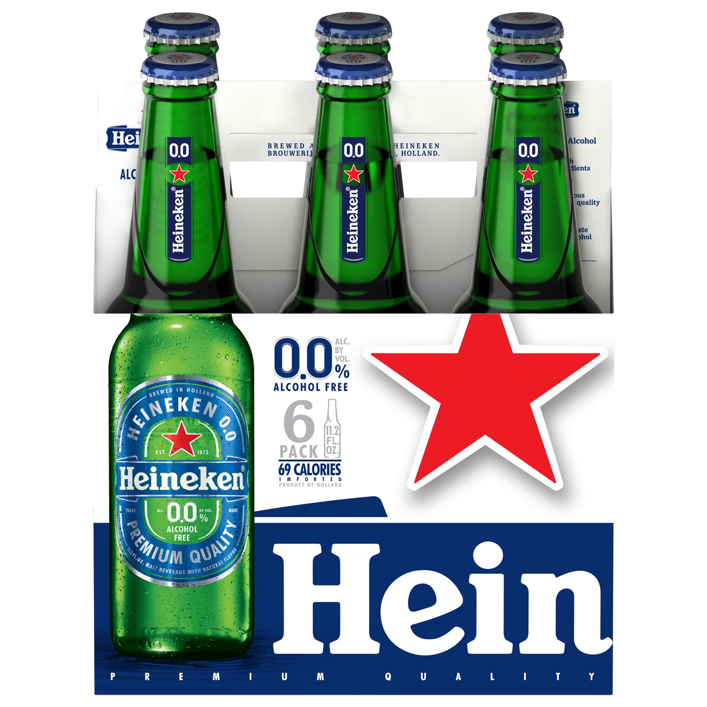 Heineken 6 Pack Alcohol Free Beer 6 - 11.2 fl oz Bottles