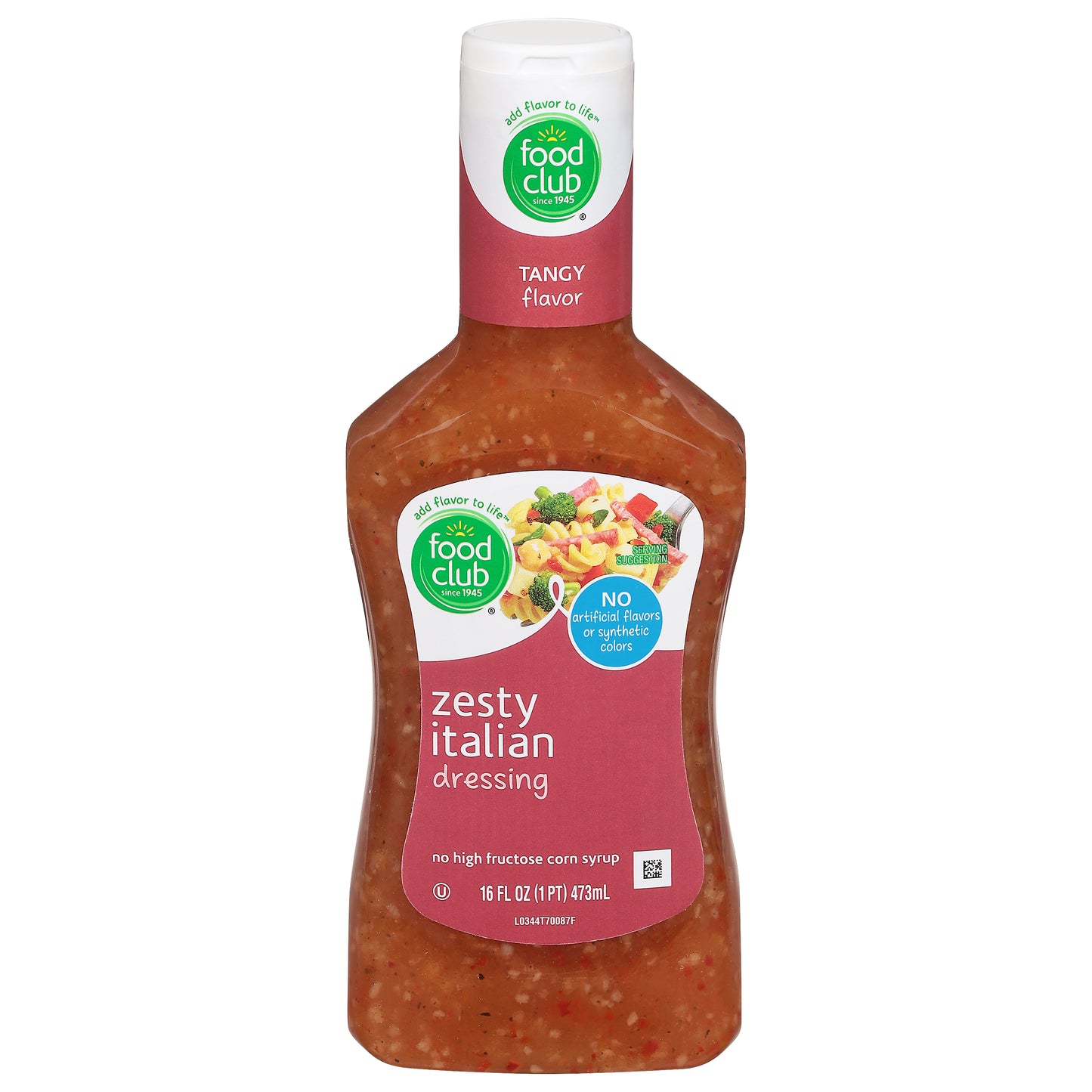 Food Club Zesty Italian Dressing 16 fl oz