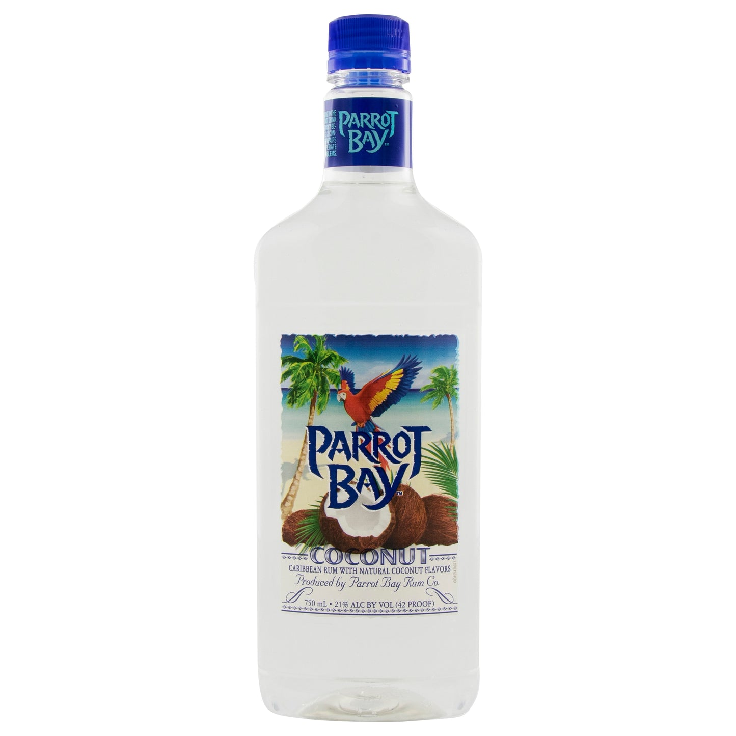 Parrot Bay Coconut Rum, 750ml Plastic Bottle 42 Proof
