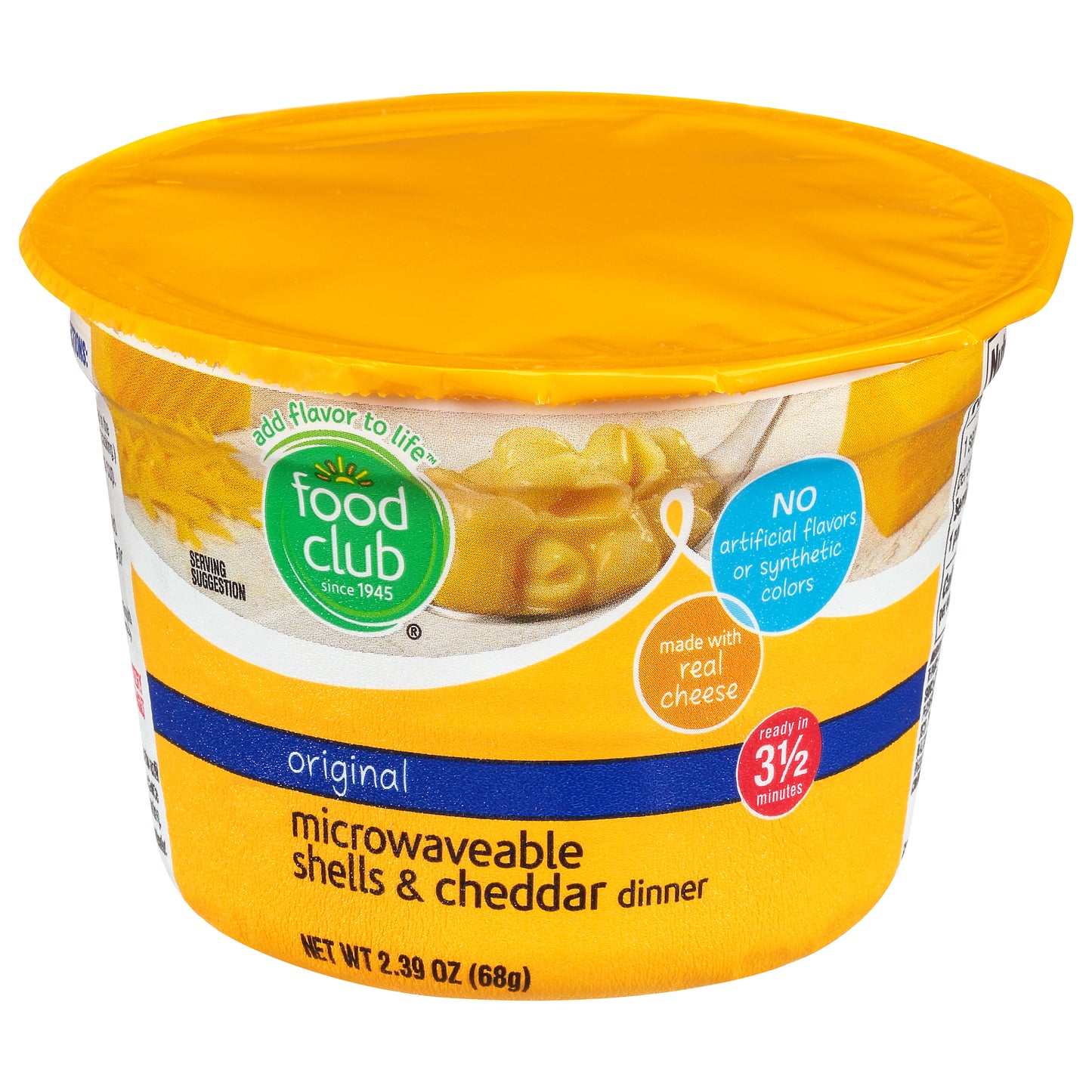 Food Club Original Shells & Cheddar Dinner 2.39 oz