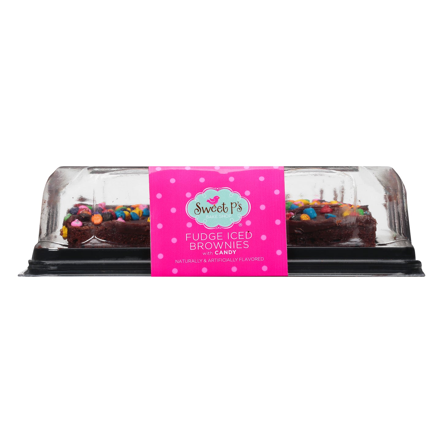 Sweet P's Bake Shop Fudge Iced Brownies with Candy 13 oz