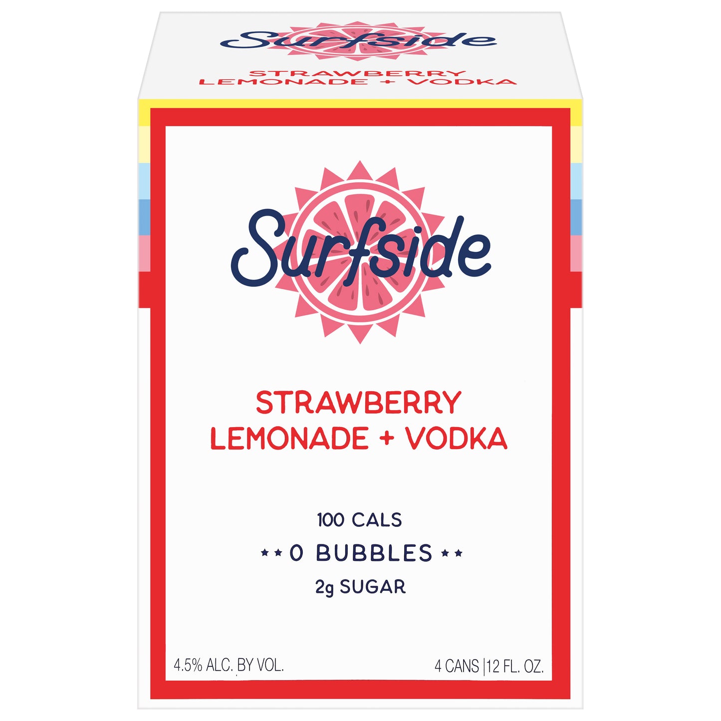 Surfside Strawberry Lemonade + Vodka 4 - 12 fl oz Cans