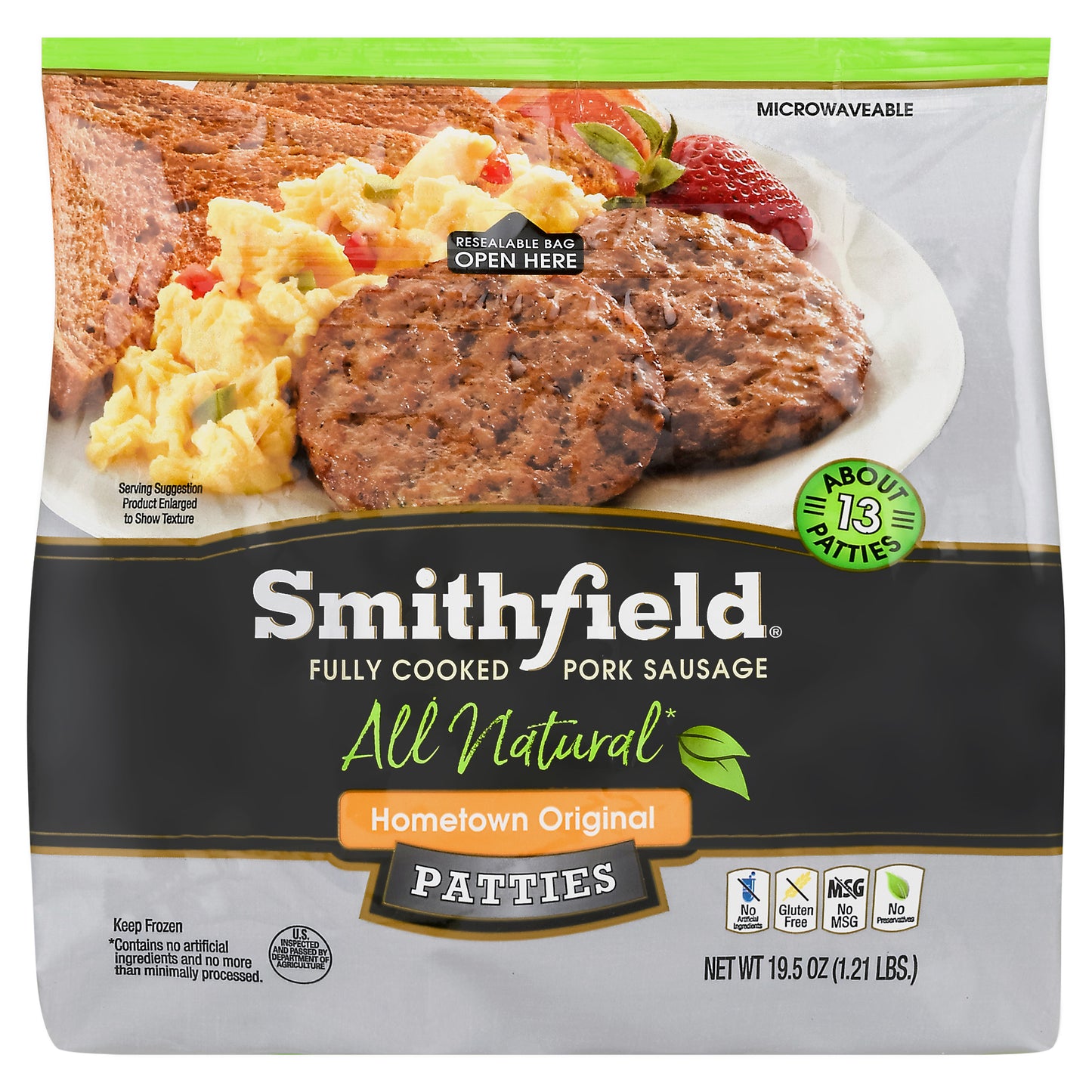 Smithfield Hometown Original Pork Sausage Patties 19.5 oz