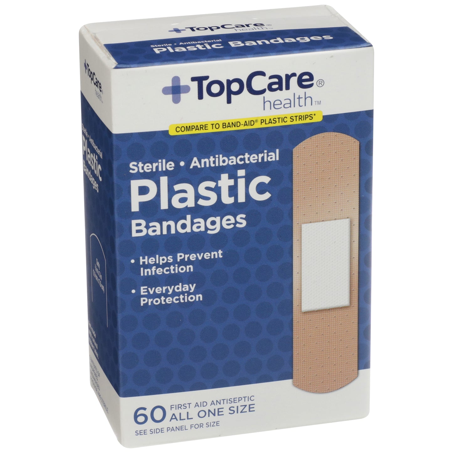 Antibacterial Plastic First Aid Antiseptic All One Size Bandages