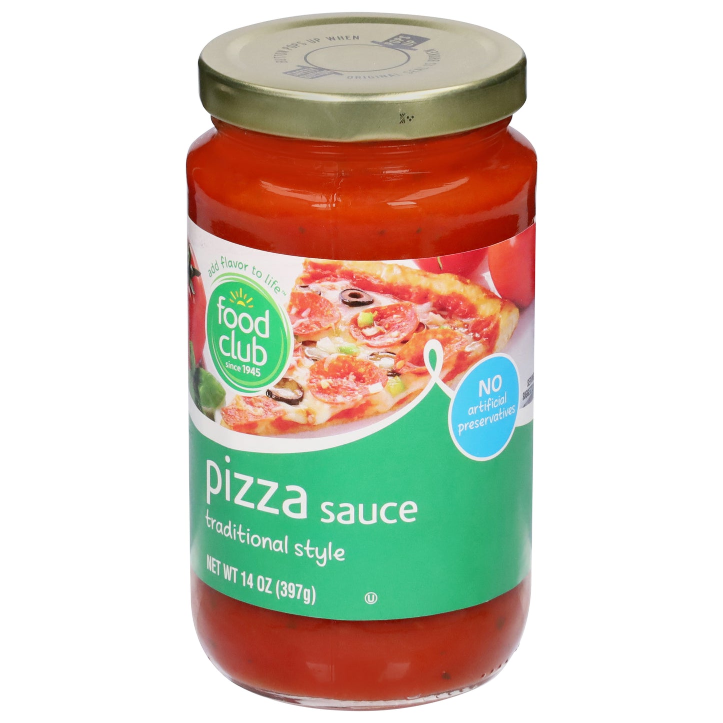 Food Club Traditional Style Pizza Sauce 14 oz