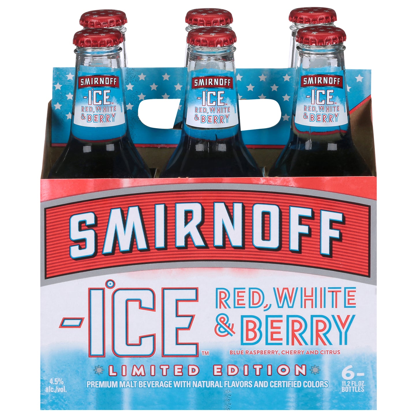 Smirnoff Ice Red, White & Berry Premium Malt Beverage 6 - 11.2 oz Bottles
