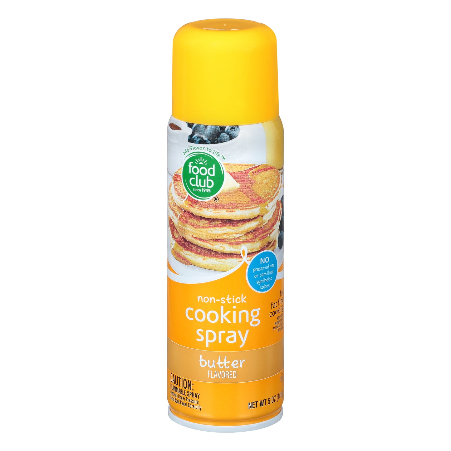 Food Club Non-Stick Butter Flavored Cooking Spray 5 oz