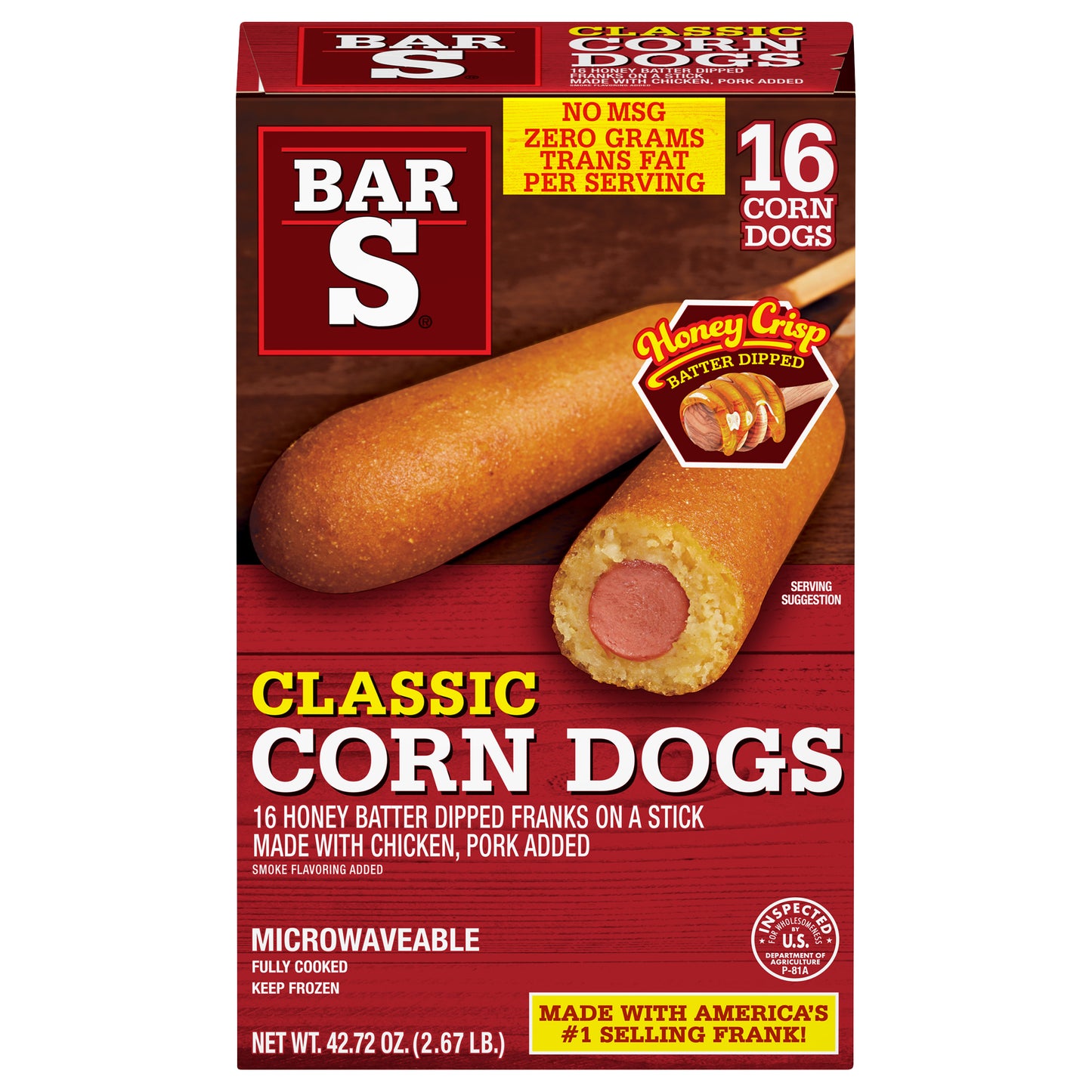 Bar-S® Classic Corn Dogs 42.72 oz. Box