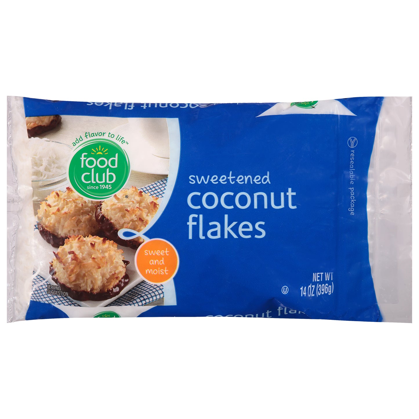 Food Club Sweetened Coconut Flakes 14 oz