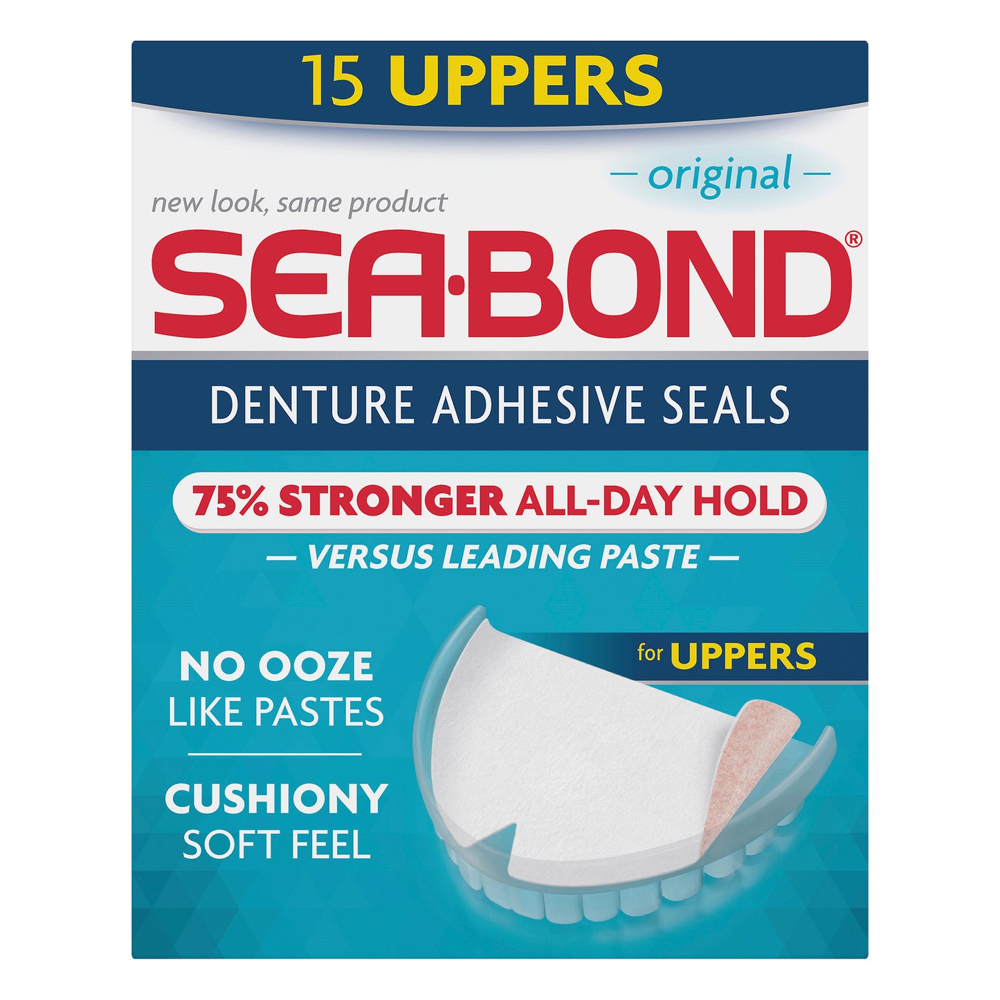 Sea Bond Original Uppers Denture Adhesive Seals 15.0 ea