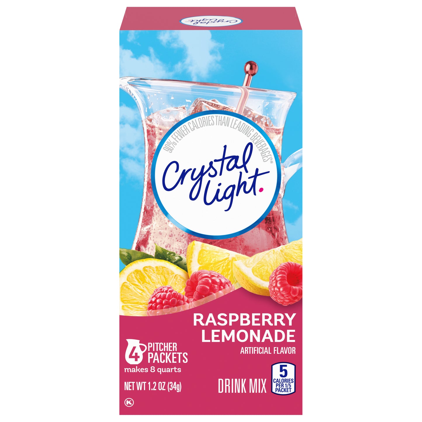 Crystal Light Raspberry Lemonade Drink Mix 4 Packets 4 ea