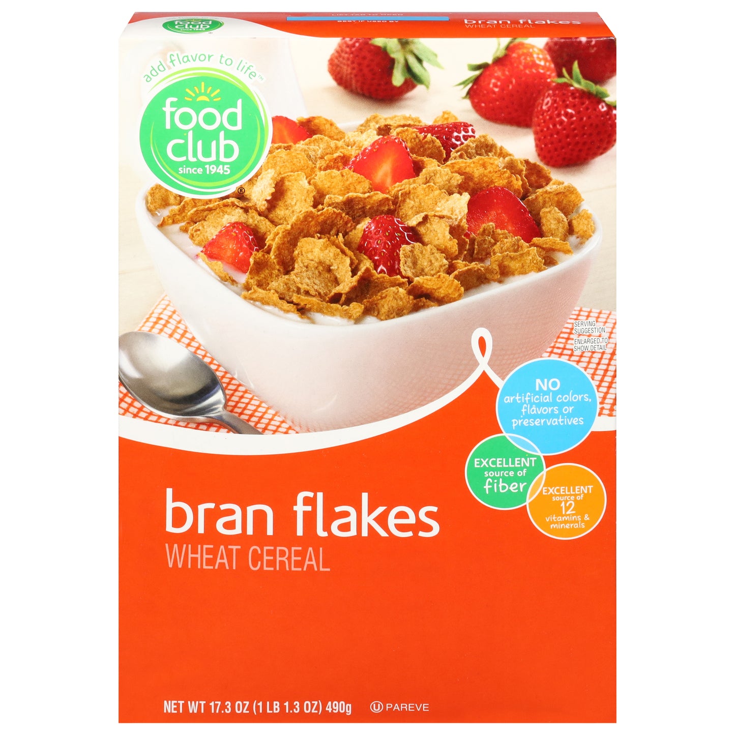 Food Club Bran Flakes Cereal 17.3 oz