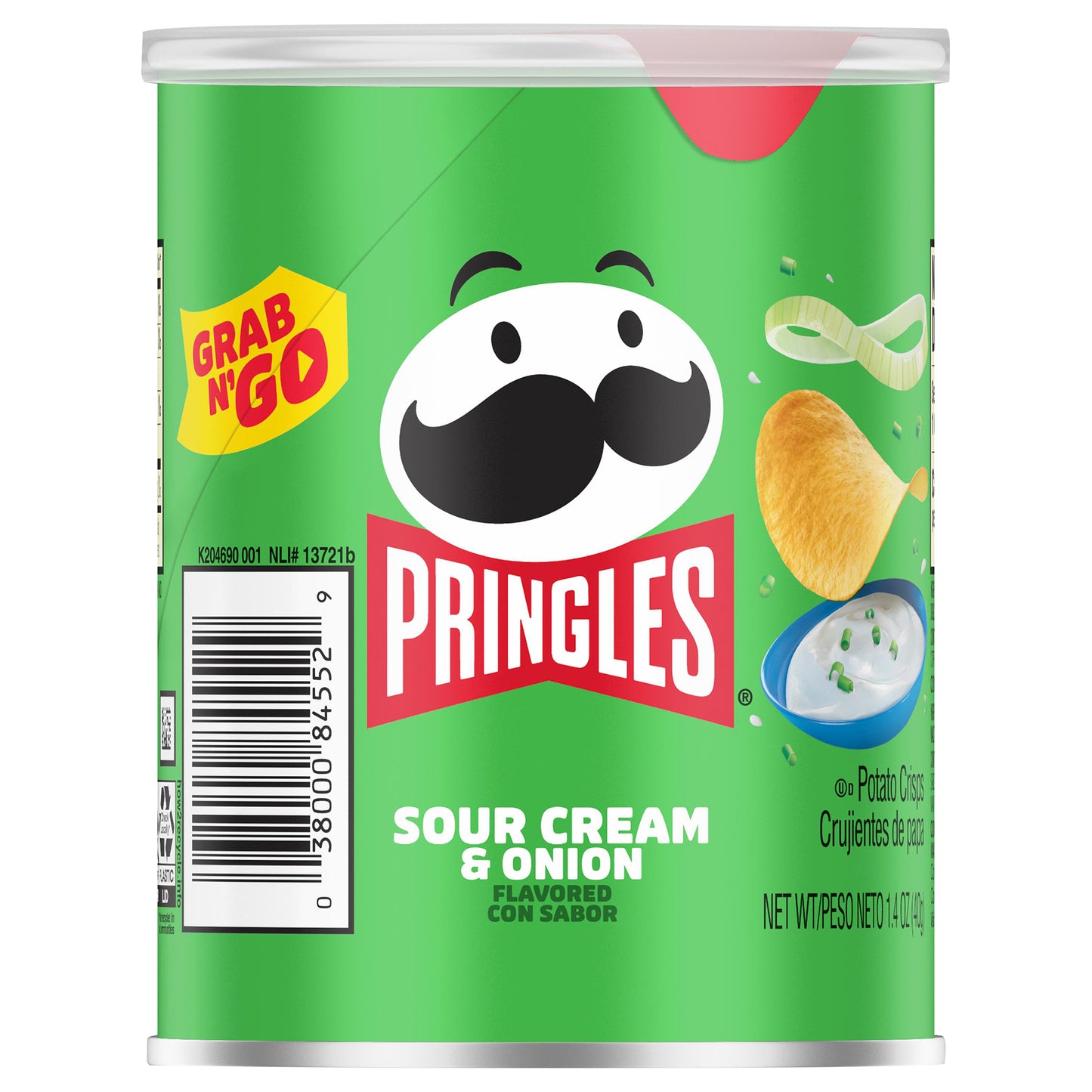 Pringles Sour Cream & Onion Flavored Potato Crisps 1.4 oz