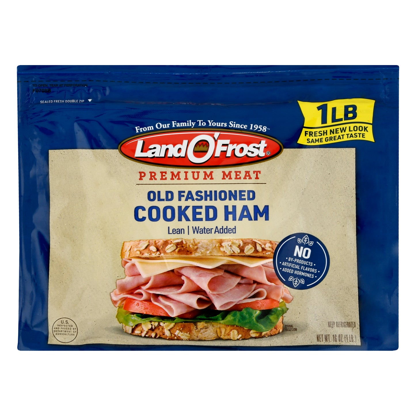 Land O Frost Premium Meat Old Fashioned Cooked Ham 16 oz