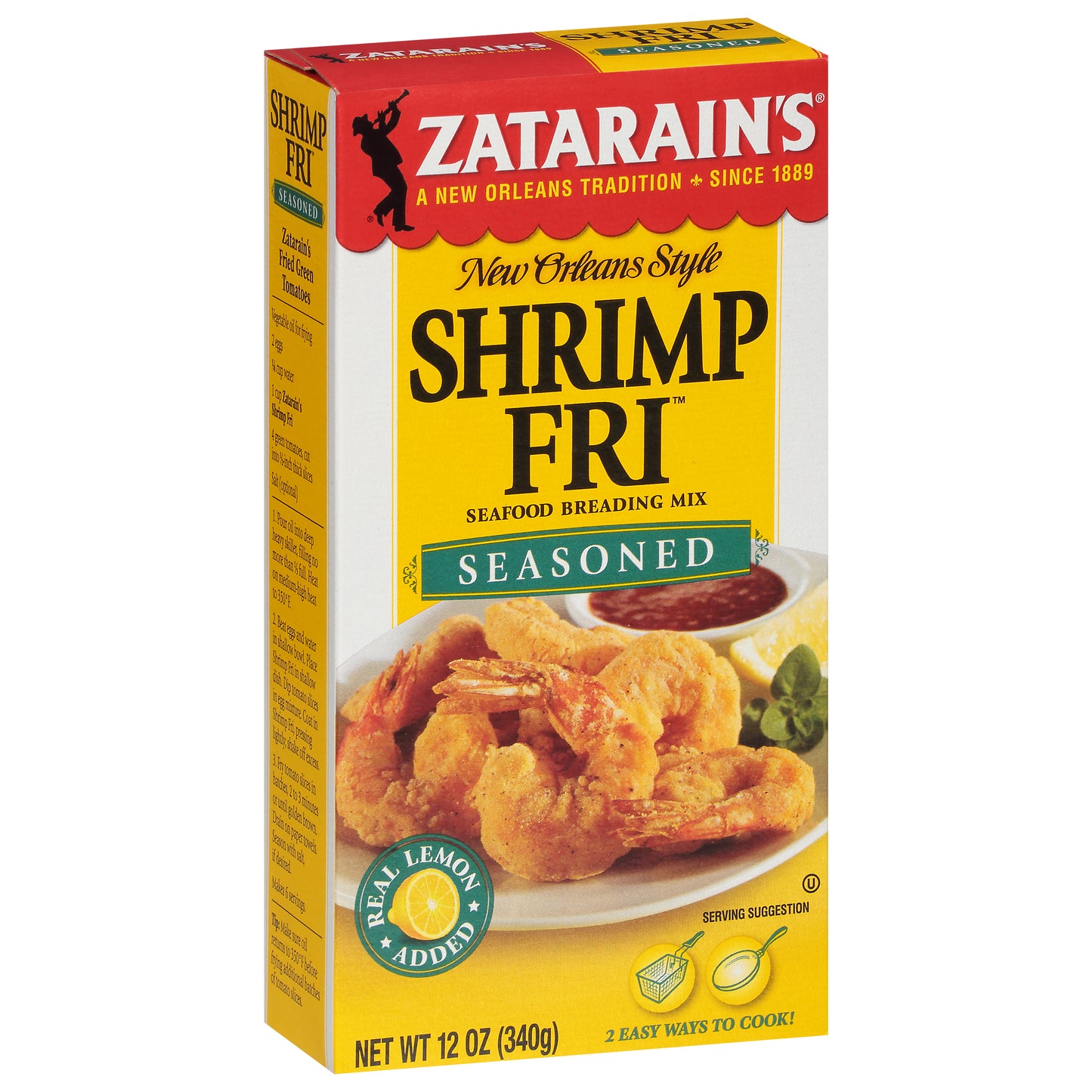 Zatarain's Shrimp Fri Seasoned New Orleans Style Seafood Breading Mix 12 oz