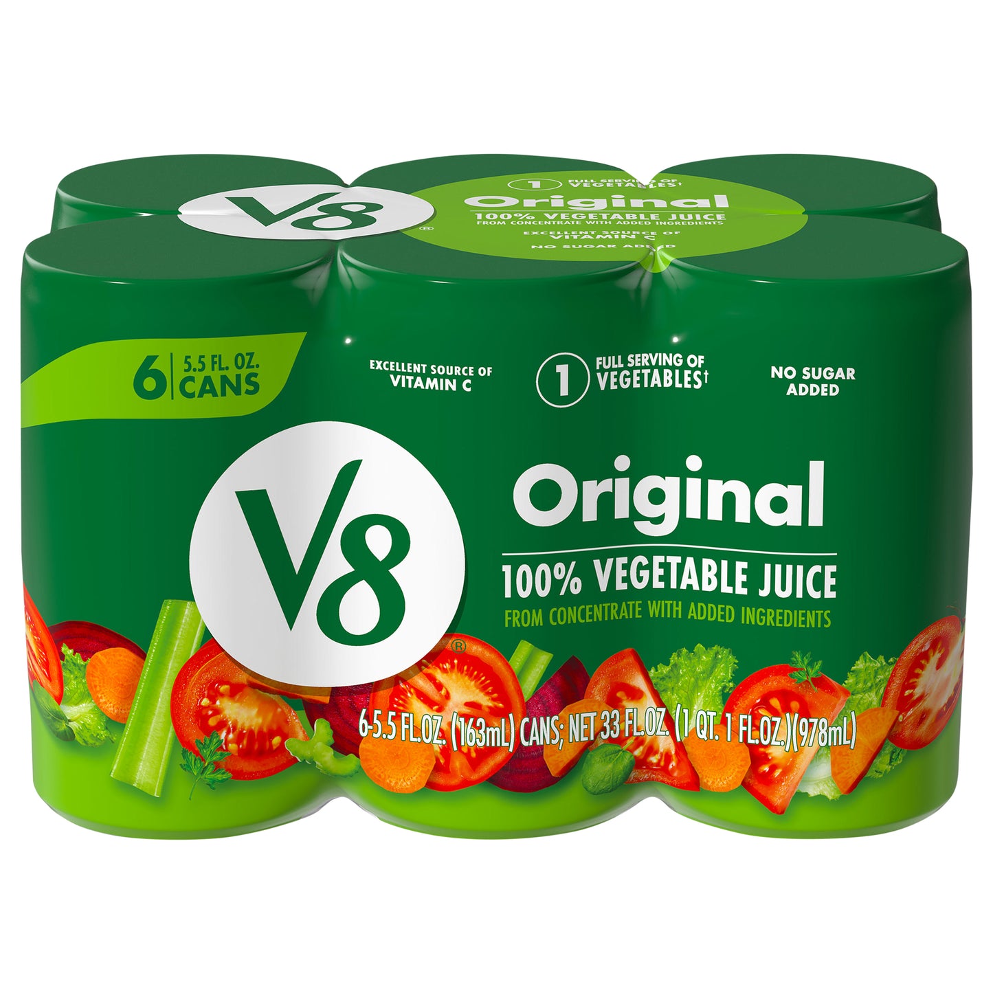 V8 Original 100% Vegetable Juice 6 - 5.5 fl oz Cans