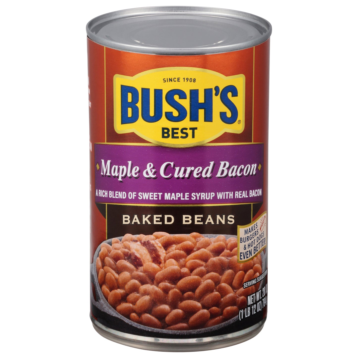 Bush's Best Maple & Cured Bacon Baked Beans 28 oz