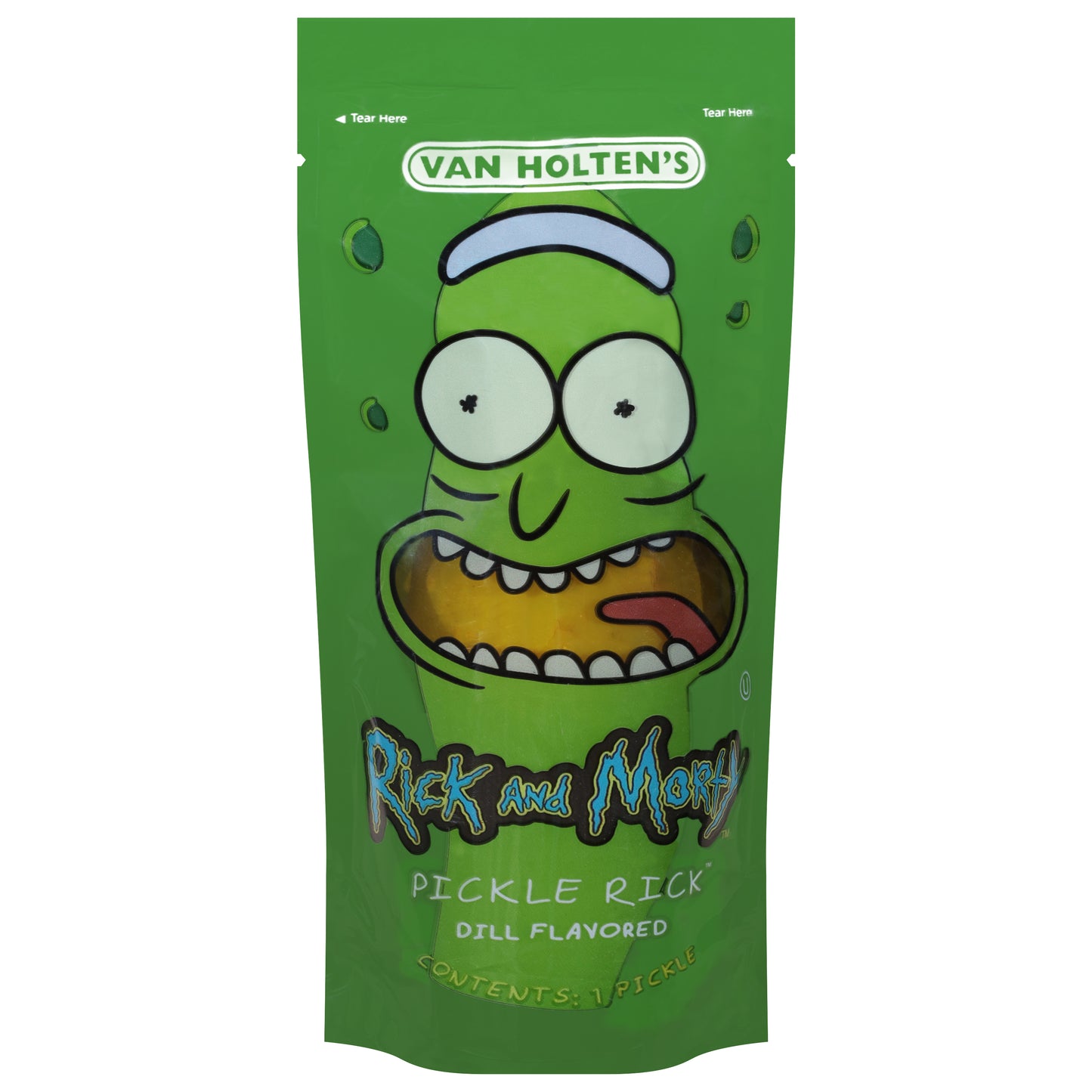 Van Holten's Rick and Morty Dill Flavored Pickle Rick 1 ea