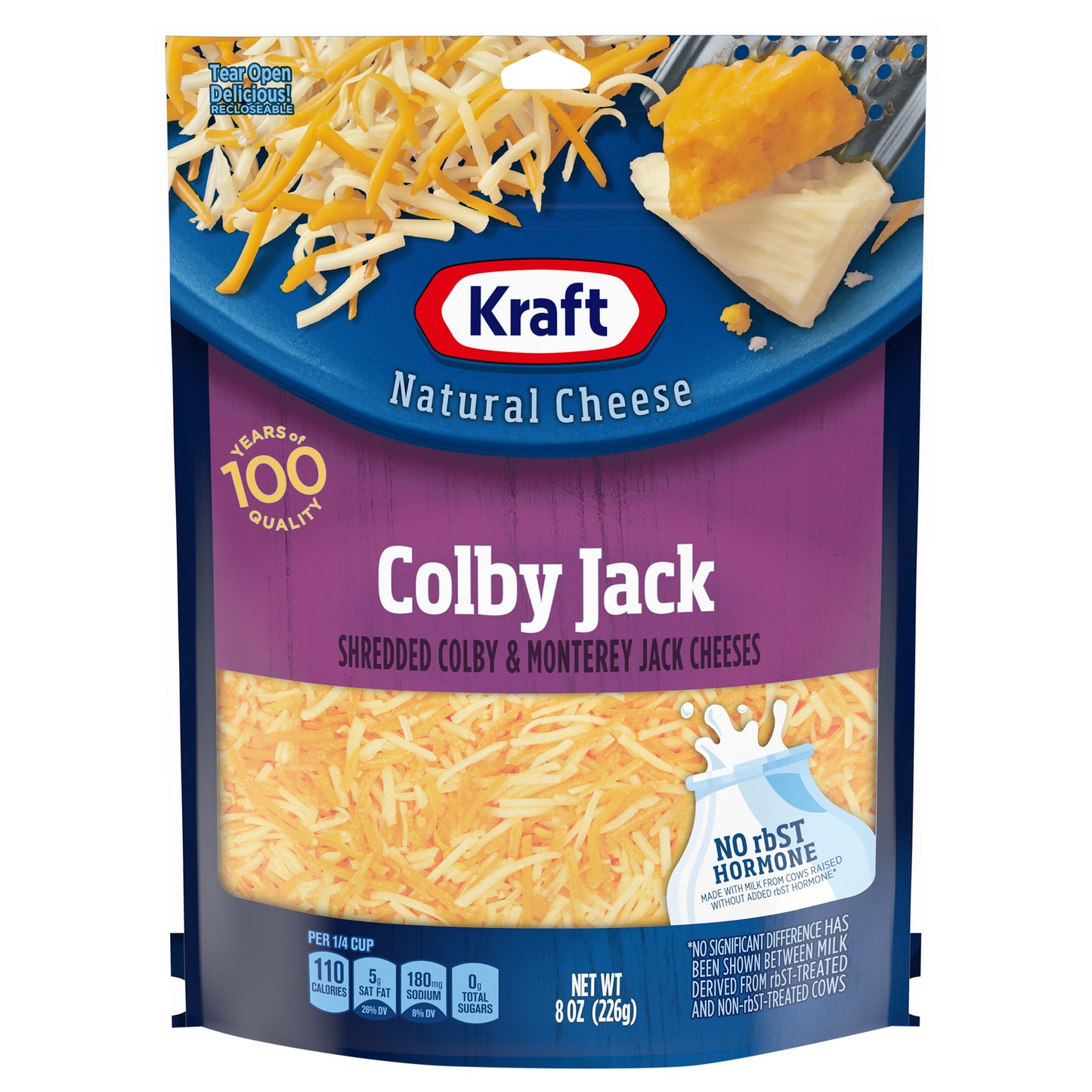Kraft Colby Jack Shredded Cheese, 8 oz Bag