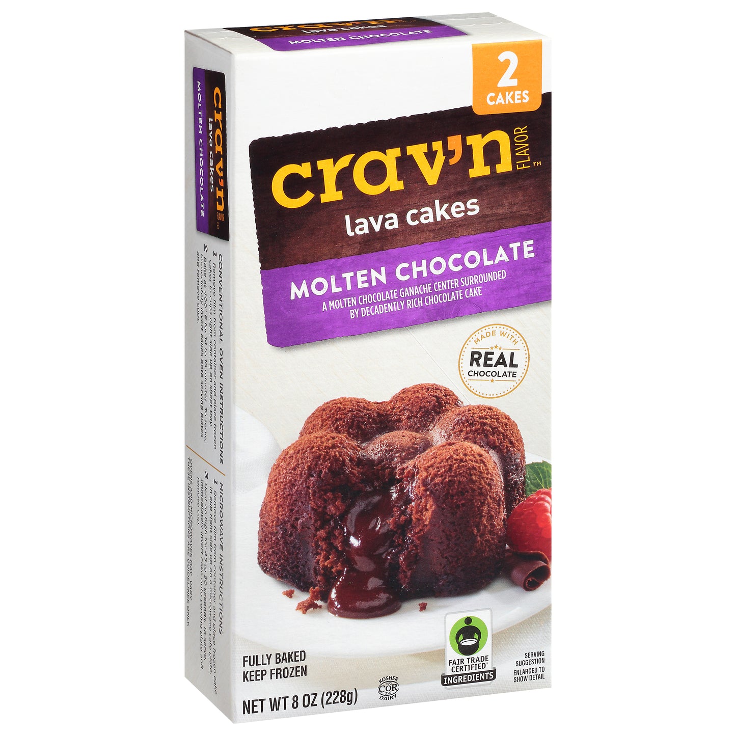 Crav'n Flavor Molten Chocolate Lava Cakes 2 ea