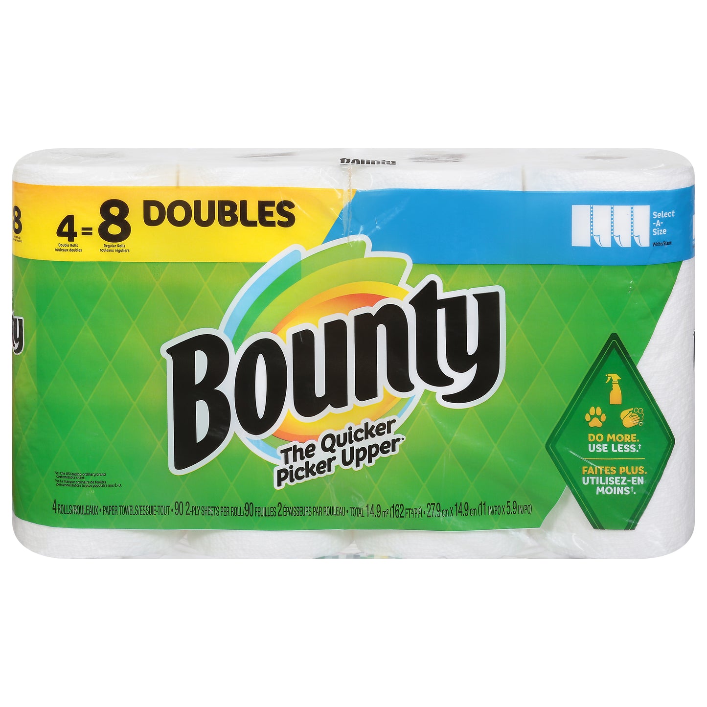 Bounty 2-Ply White Select-A-Size Paper Towels 4 ea