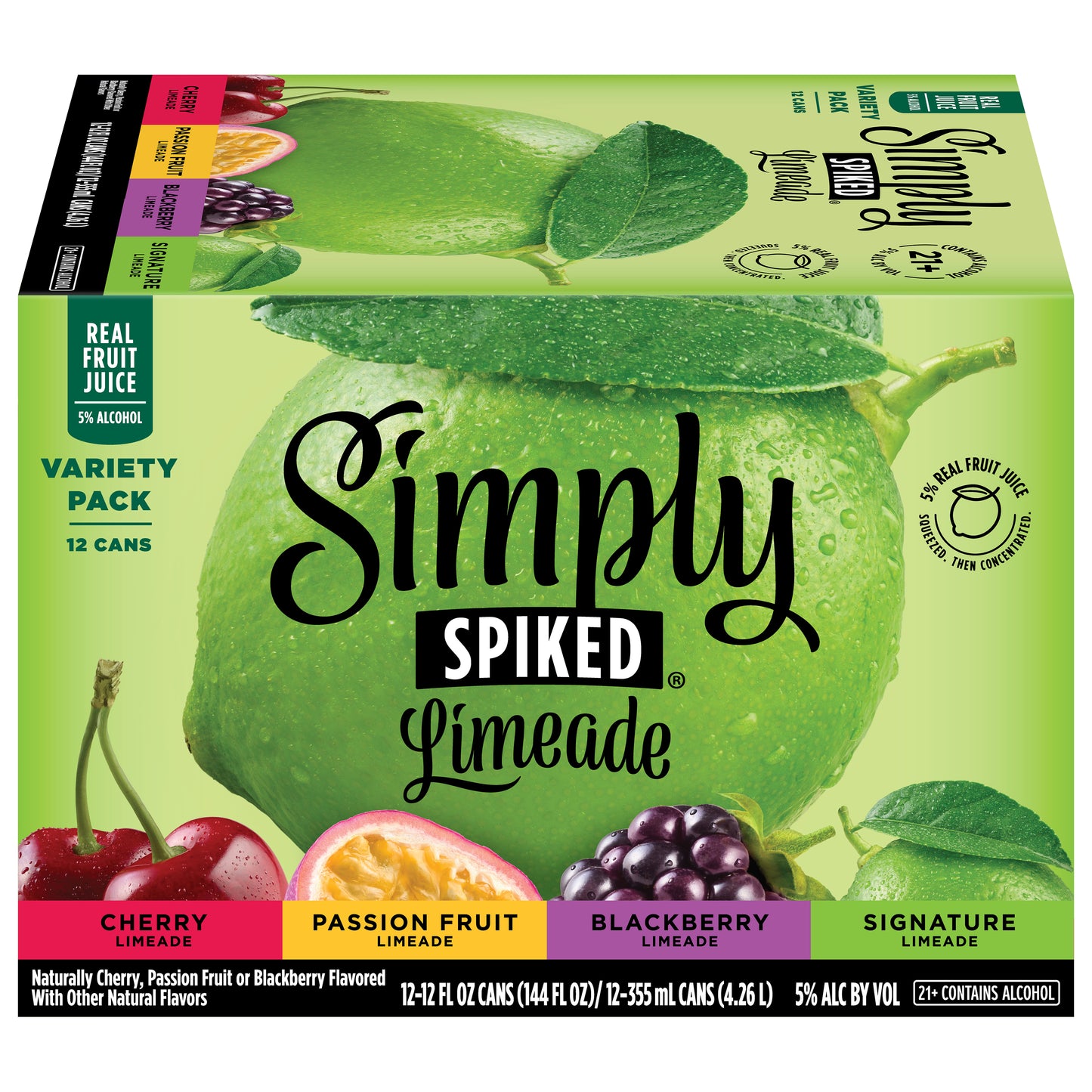 Simply Spiked Limeade Beer Variety Pack 12 - 12 fl oz Cans