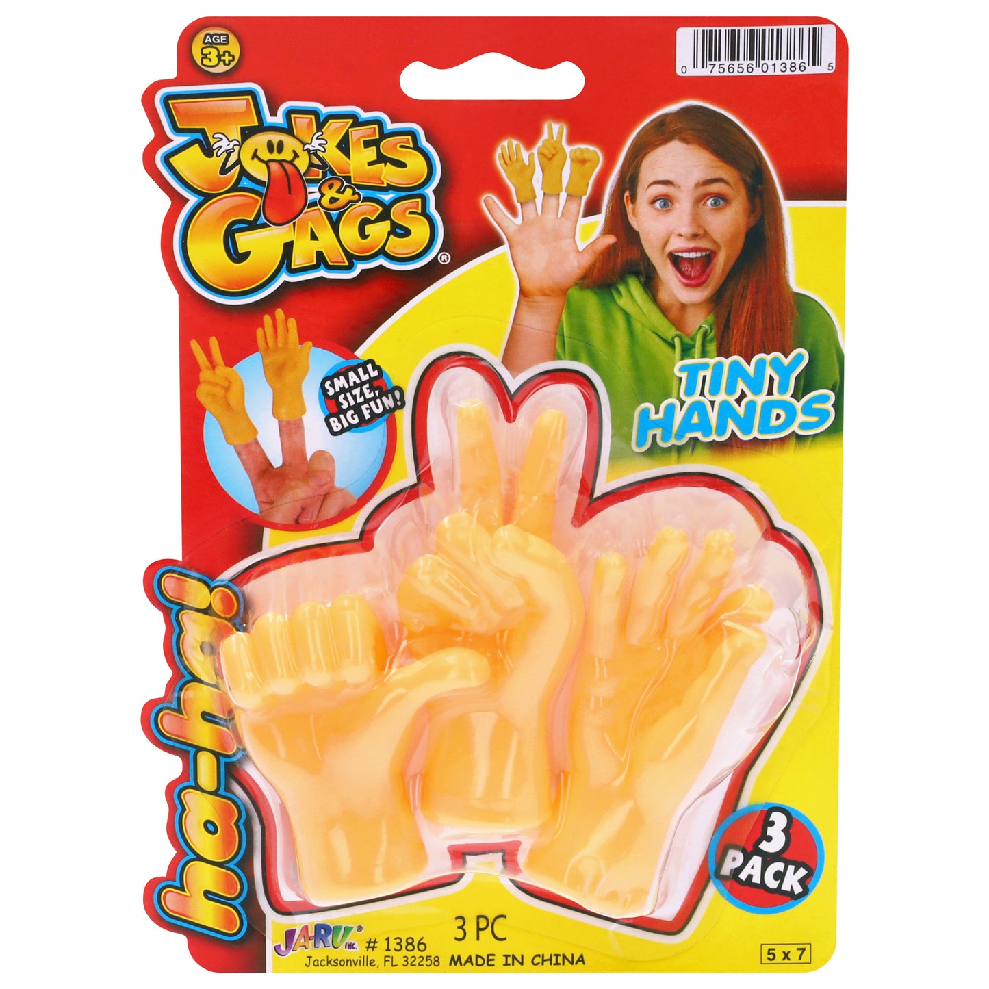 Ja-Ru Jokes & Gags Tiny Hands 3 Packs
