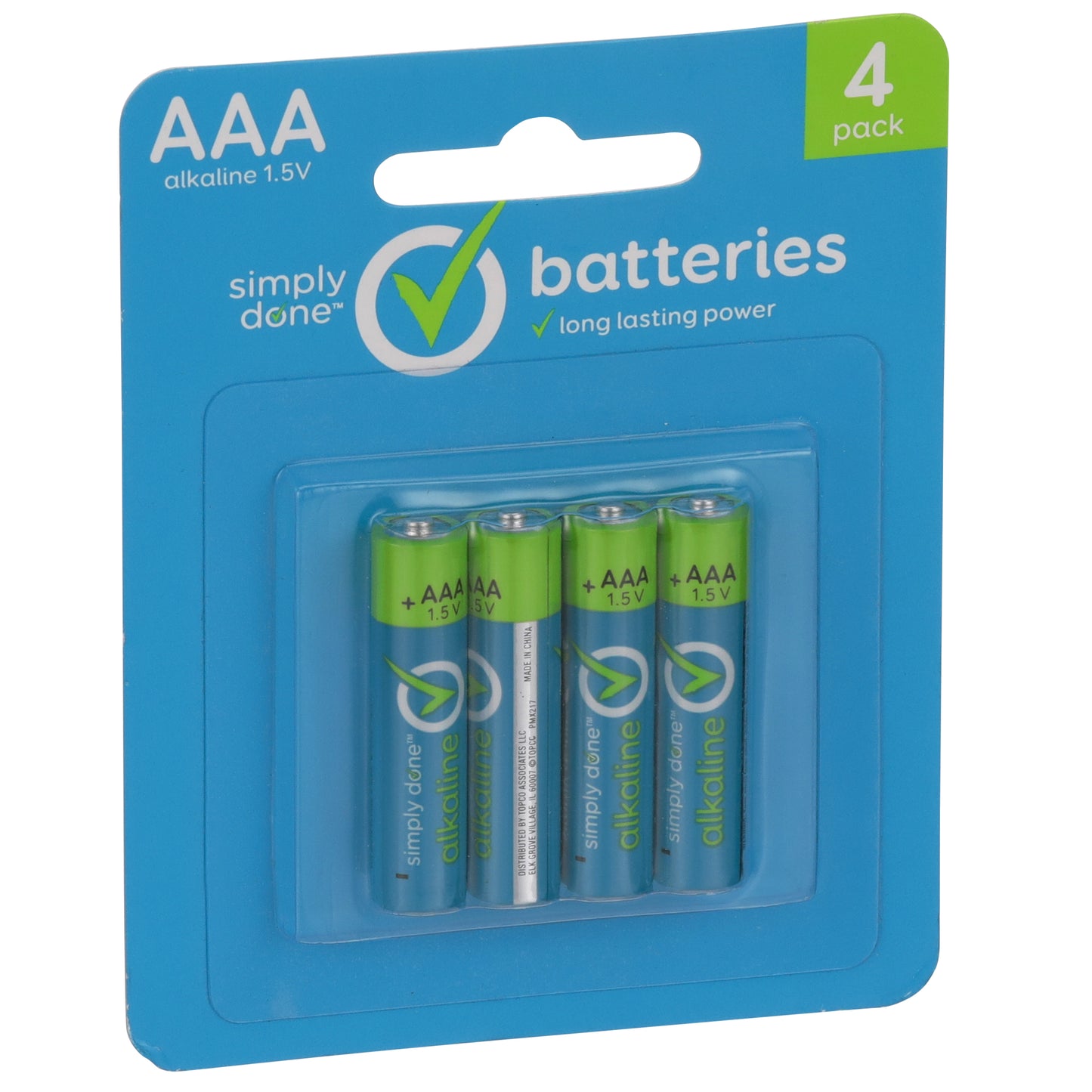Aaa Alkaline 1.5V Batteries - 4 pack