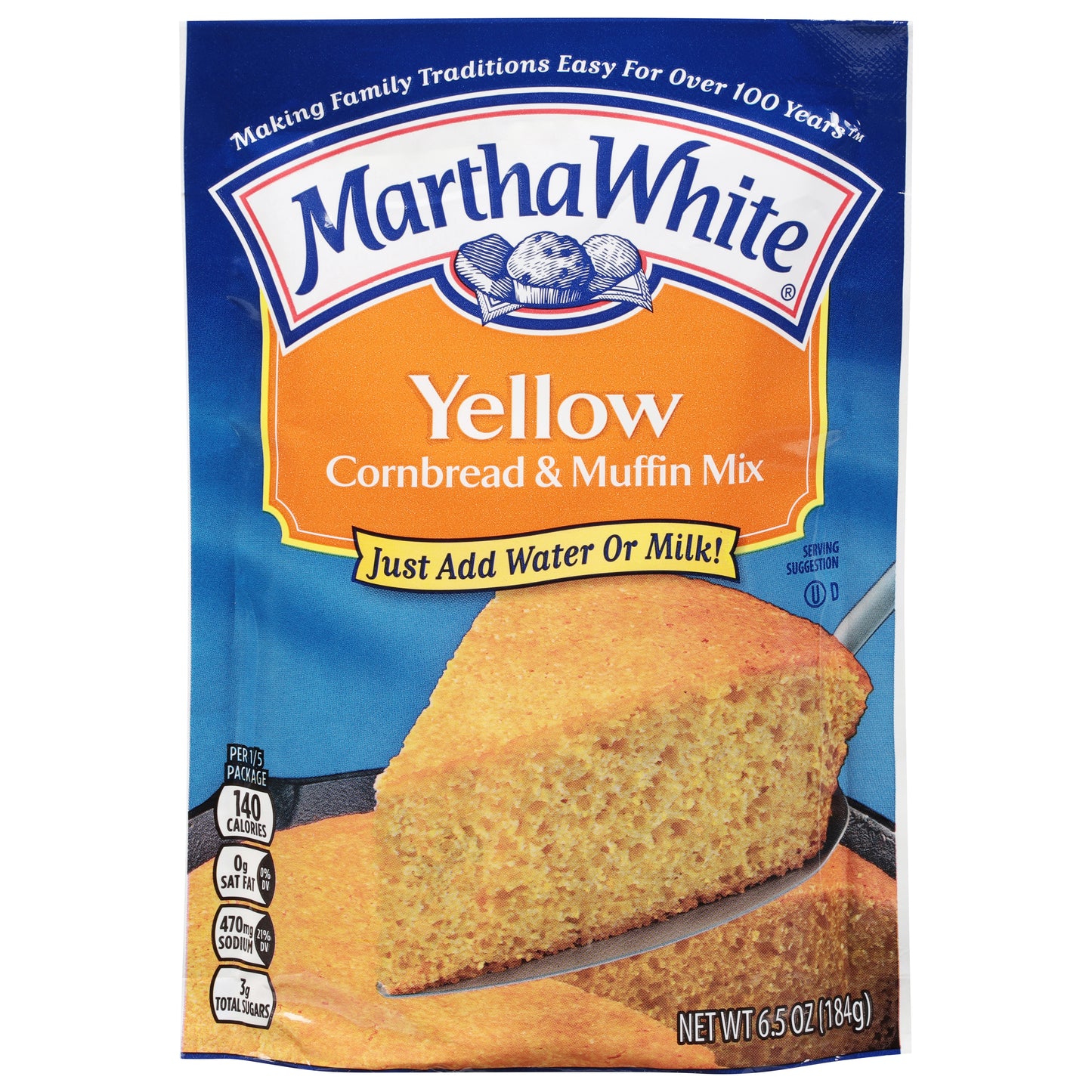 Martha White Yellow Cornbread & Muffin Mix 6.5 oz