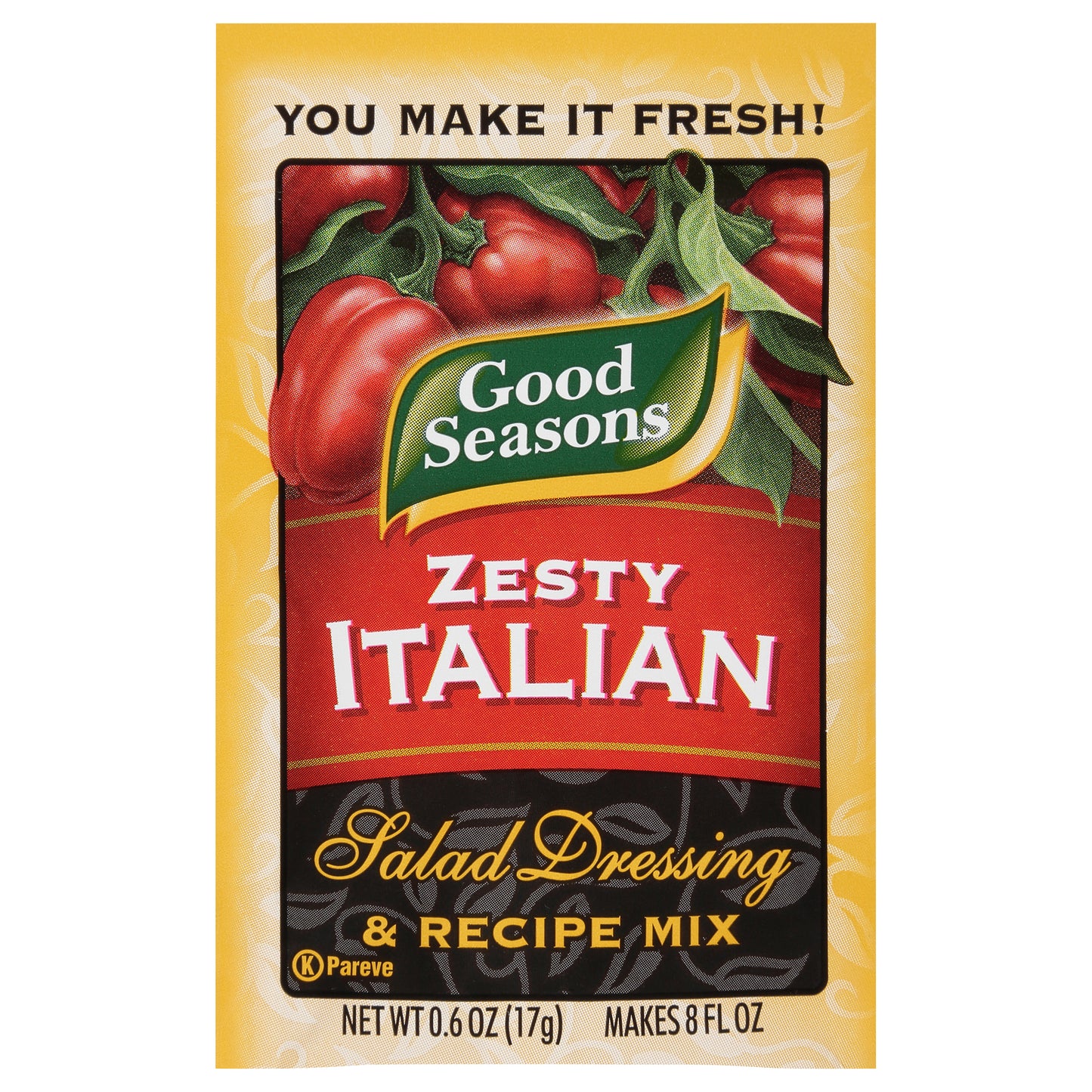 Good Seasons Zesty Italian Dry Salad Dressing and Recipe Mix, .6 oz Packet