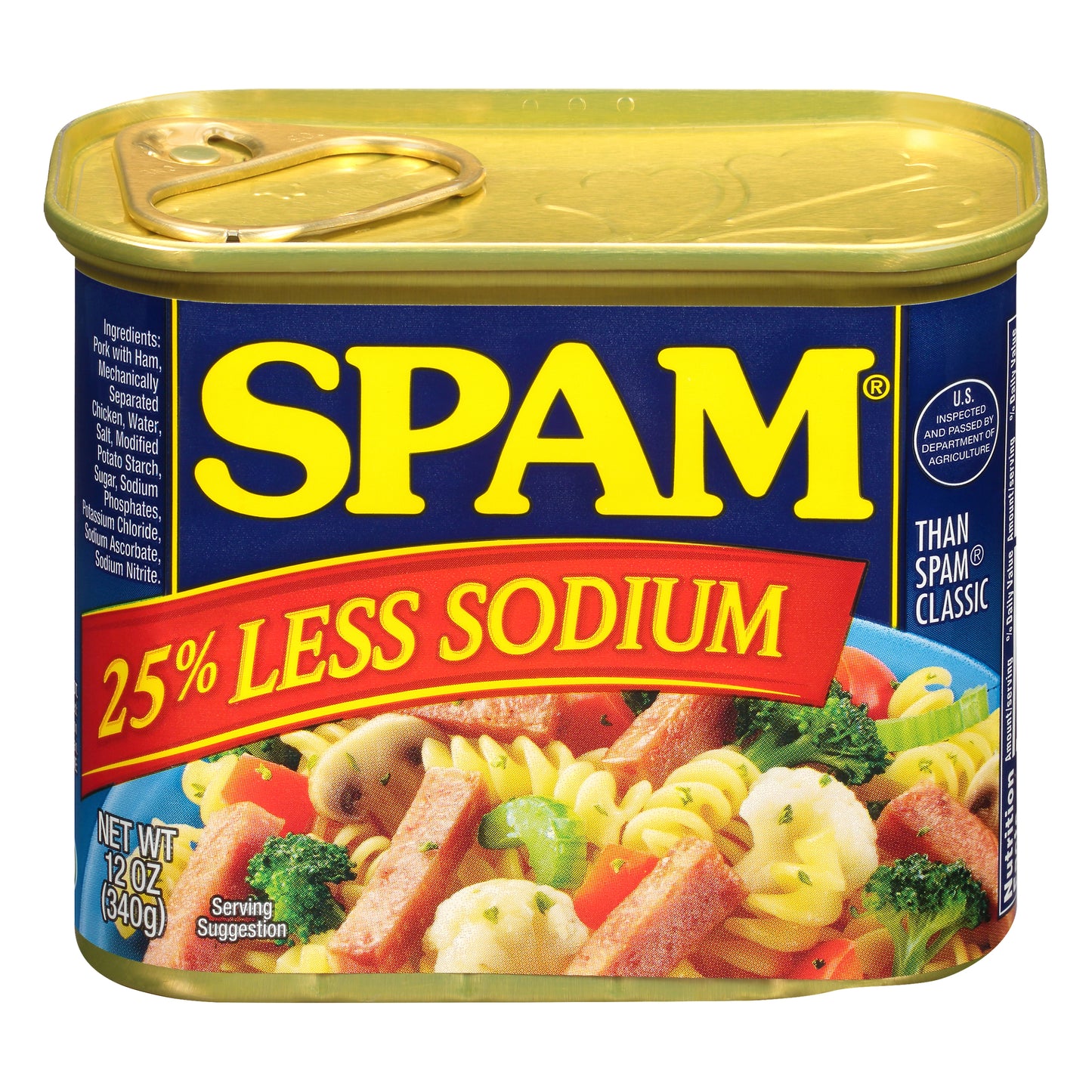 Spam 25% Less Sodium Classic Meatloaf 12 oz