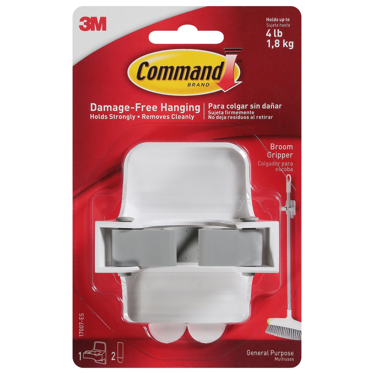 Command Broom Gripper 1 ea